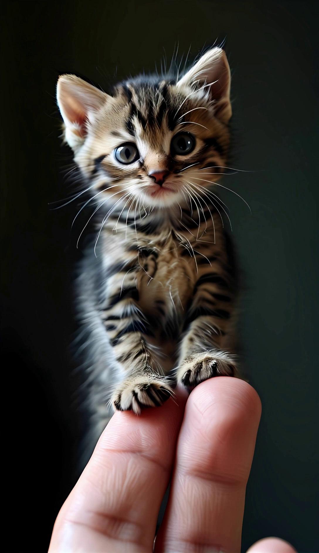 Cat Sitting On Human Finger Video – video thumbnail