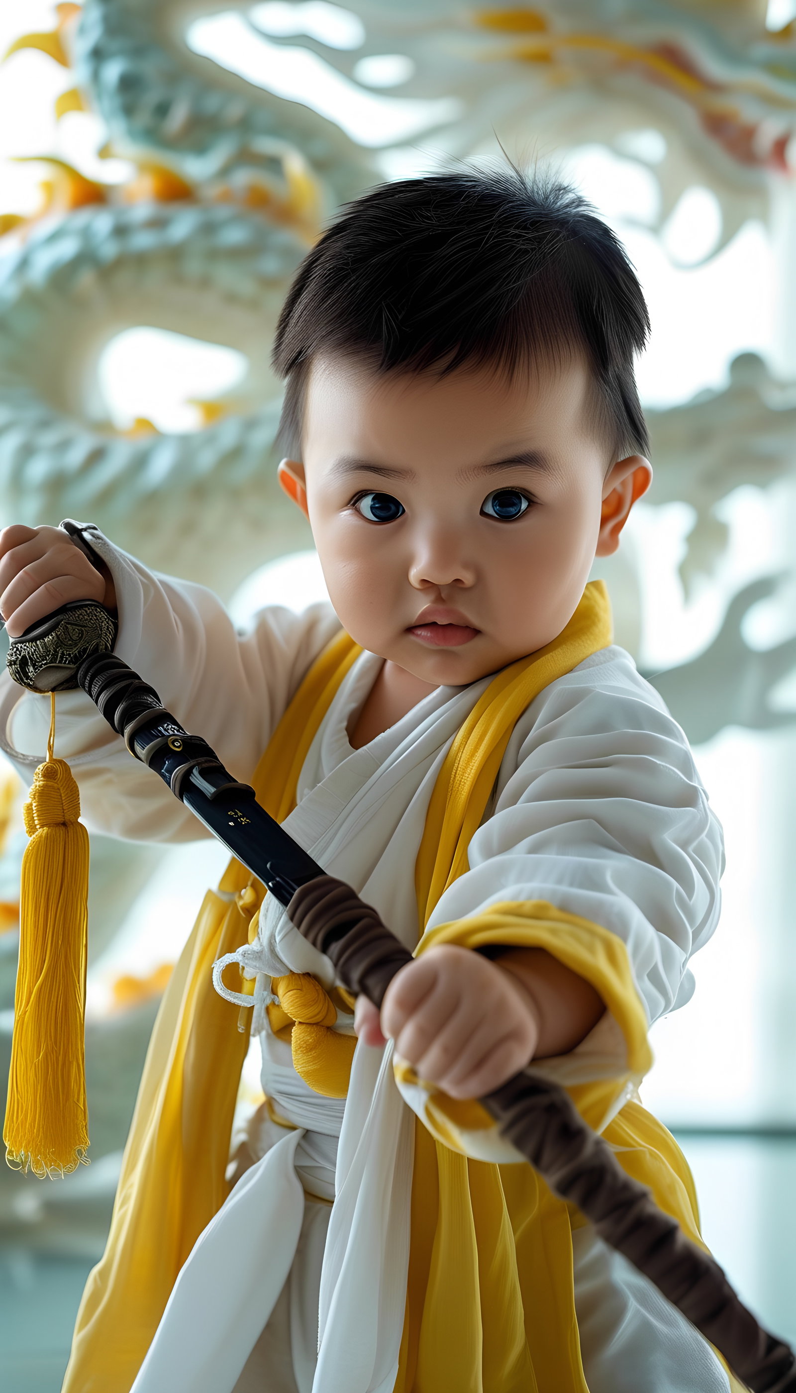 Adorable Baby Warrior Mystical Scene 2
