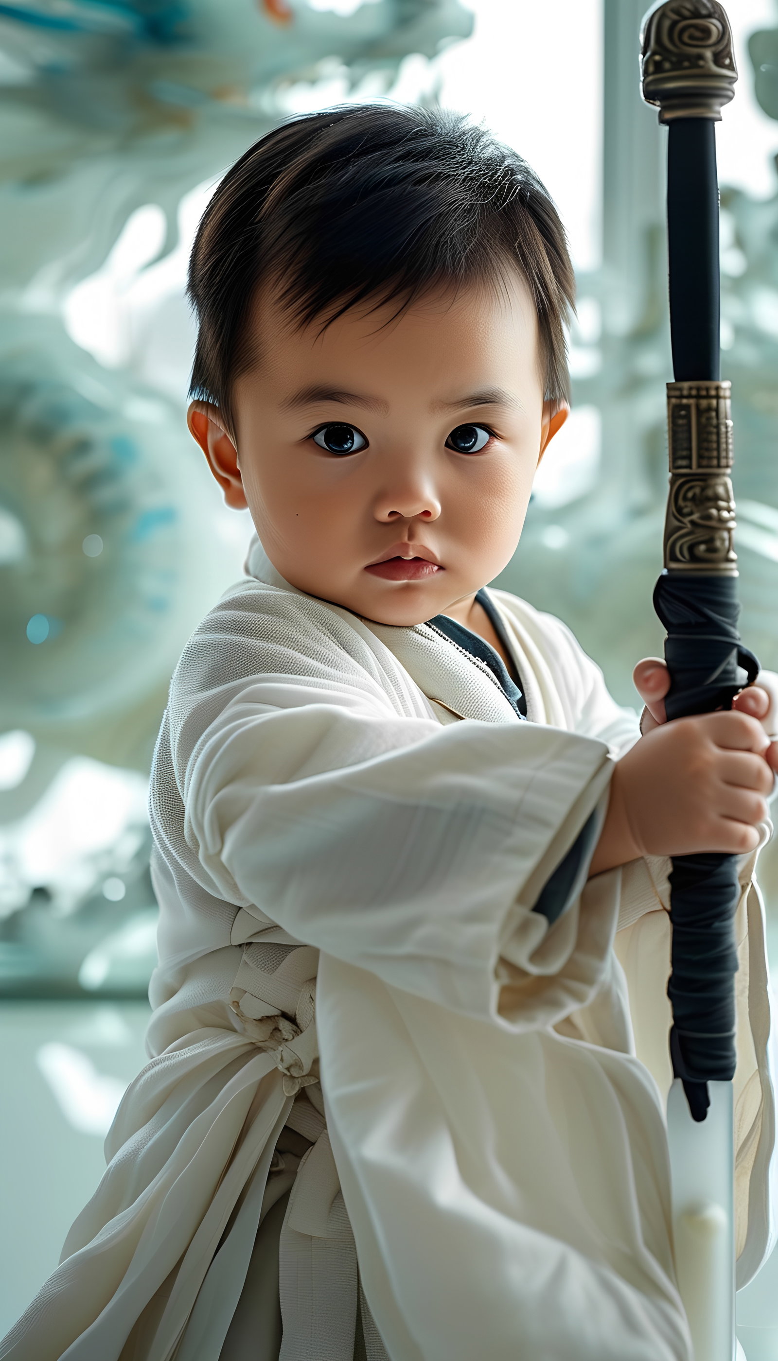 Adorable Baby Warrior Mystical Scene 3