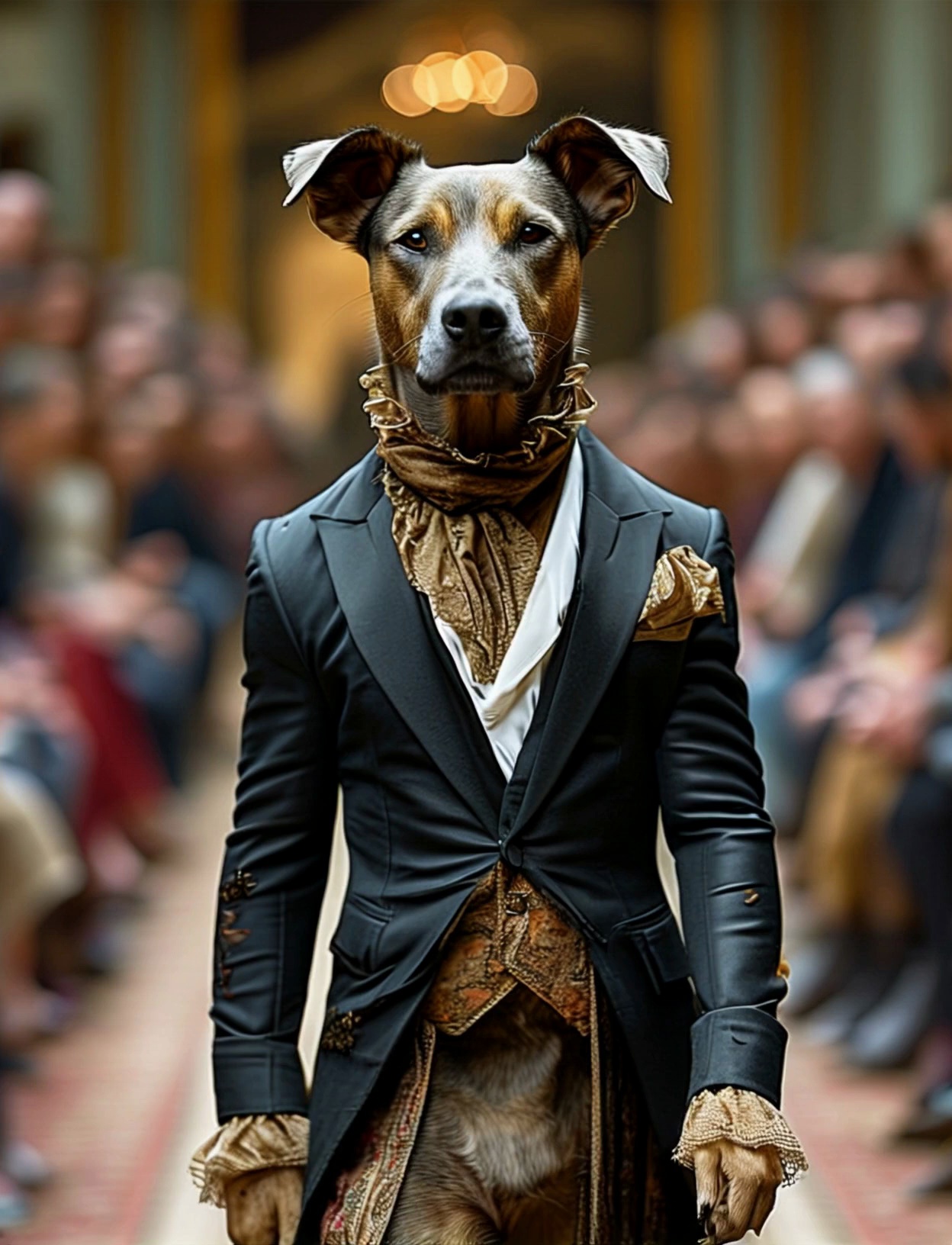 Dog In Classic Suit On Podium Video 2 Thumbnail