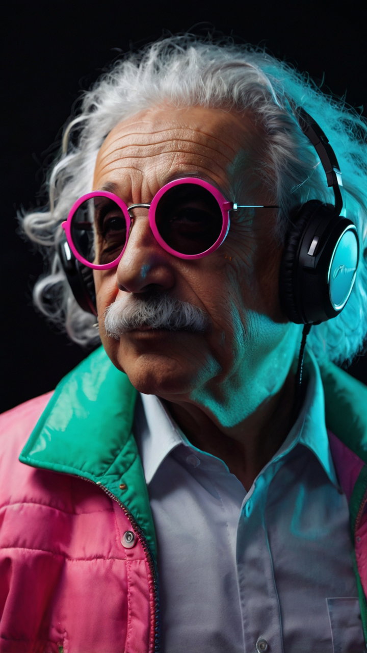 Einstein Headphones Sunglasses Neon 2