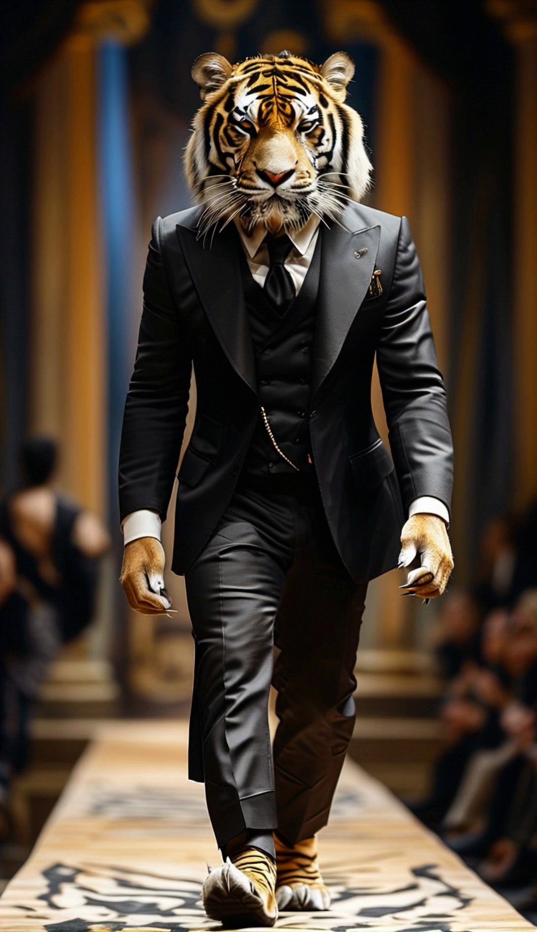 Elegant Tiger Walks Fashion Show Video 2 Thumbnail