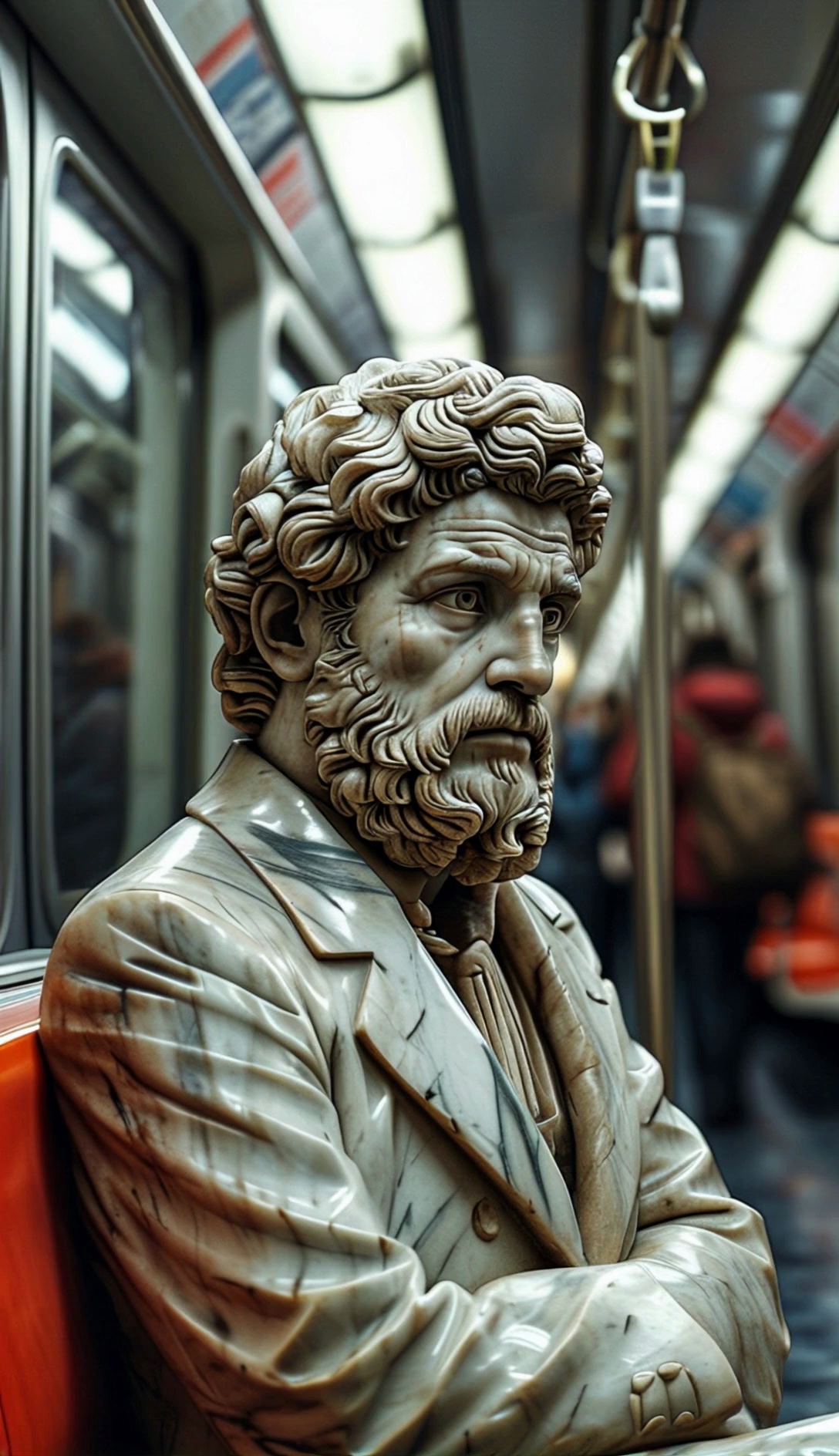 Marble Statue Man Subway Video 2 Thumbnail