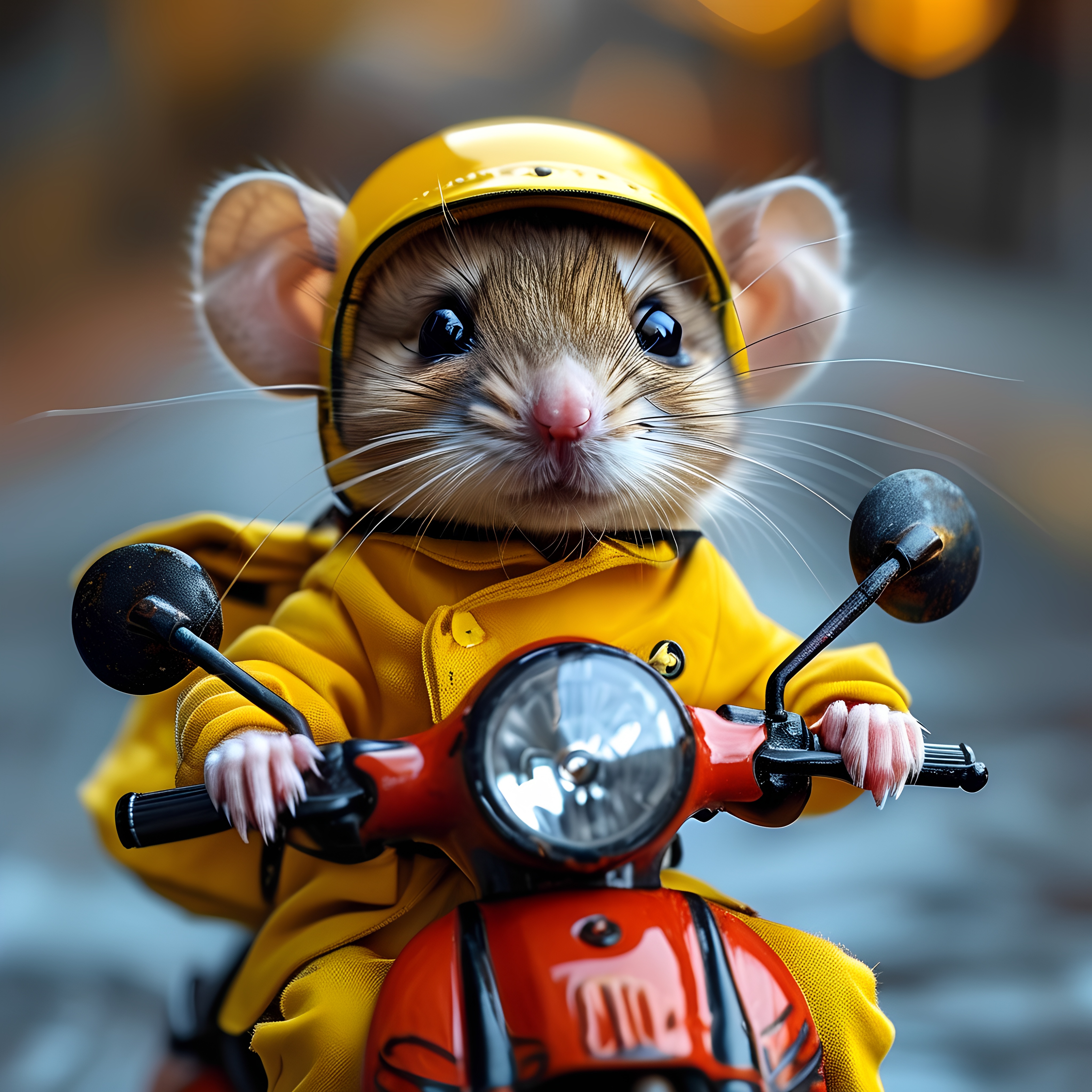 Mouse Rider City Dusk 1