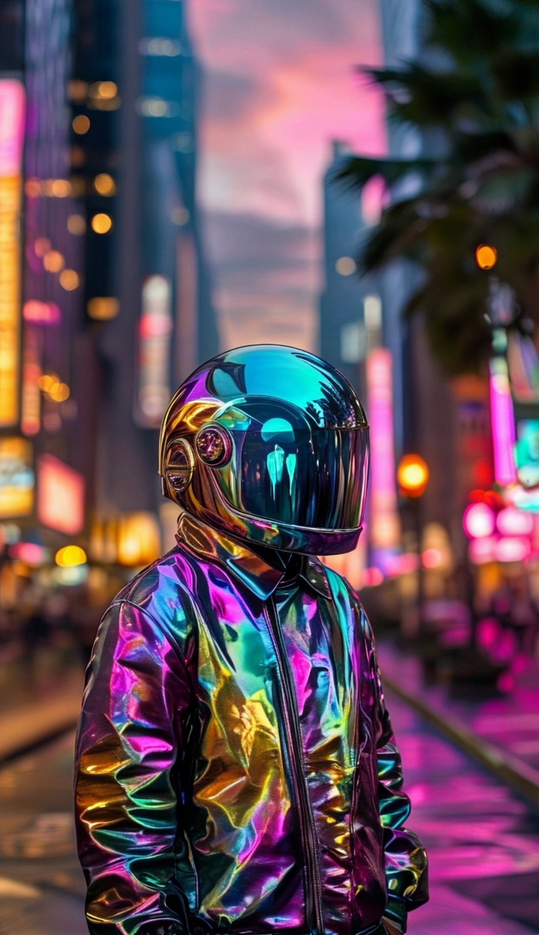Neon City Glow Helmet Guy Video 3 Thumbnail