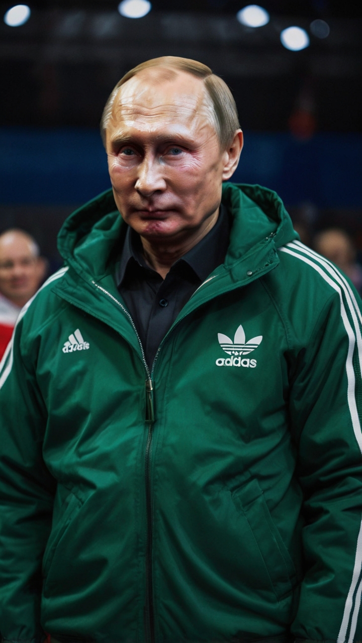 Putin Green Adidas Jacket 1