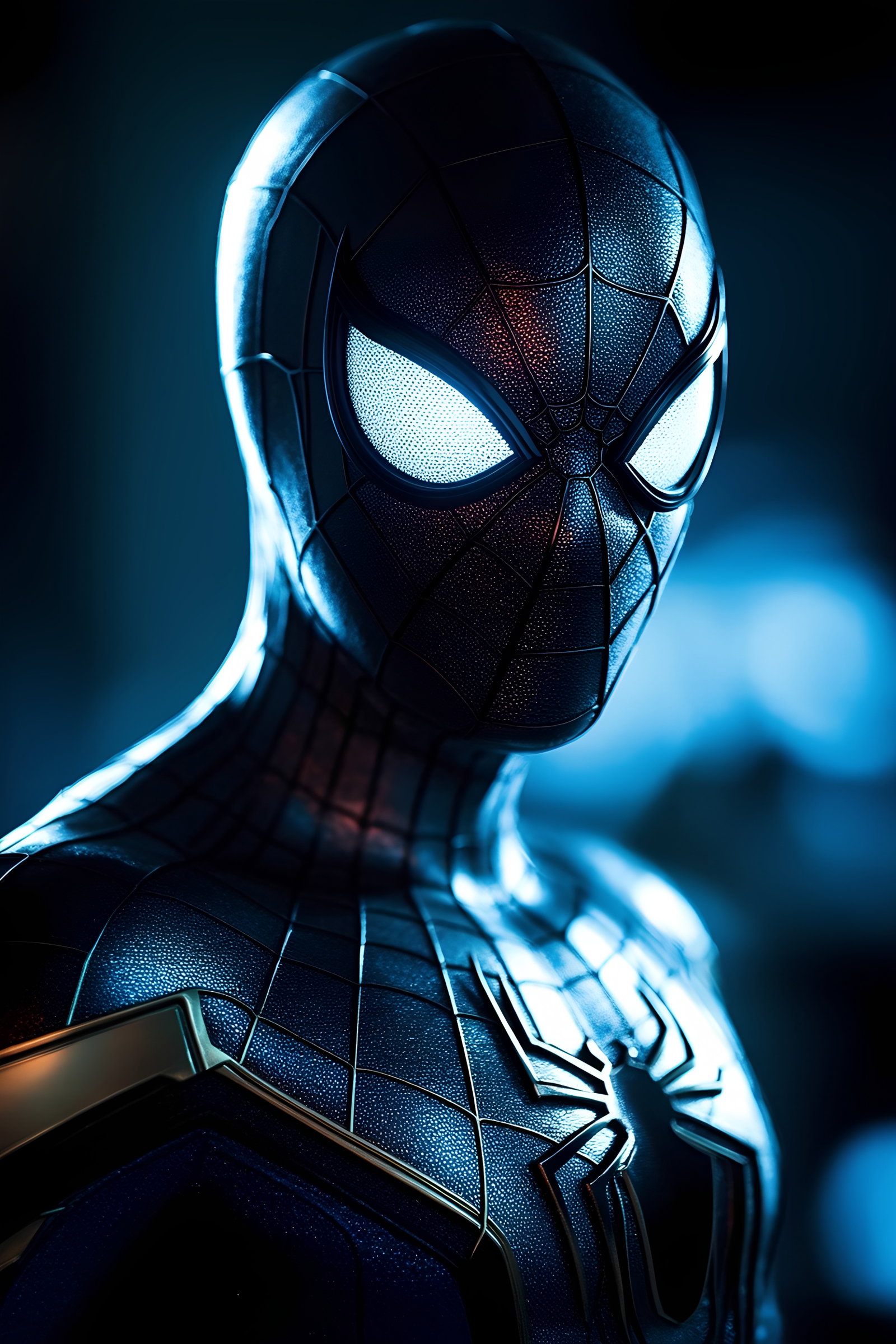 Realistic Spiderman Silver Suit 2