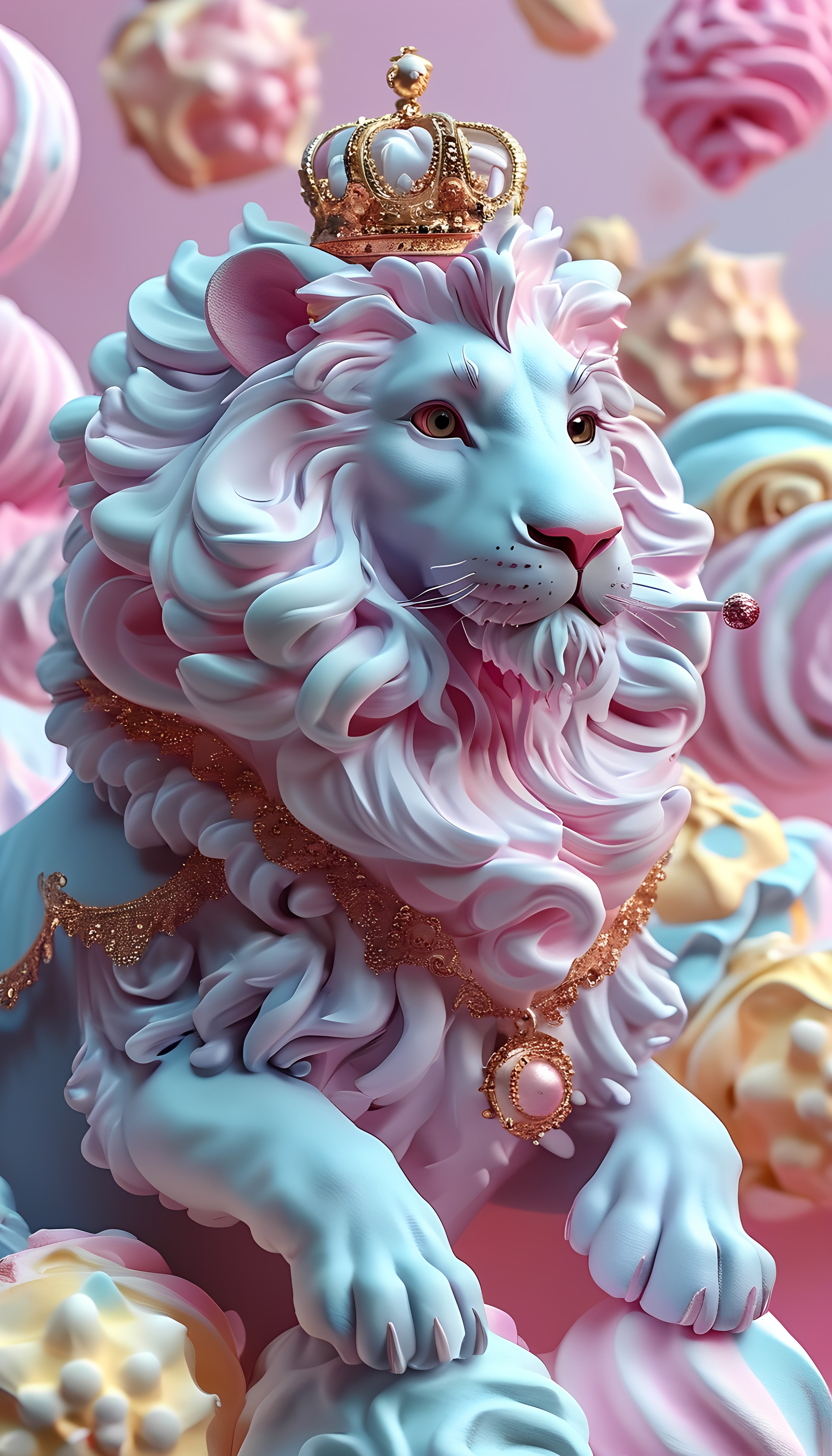 Regal Pastel Lion Dreamy Sky 3