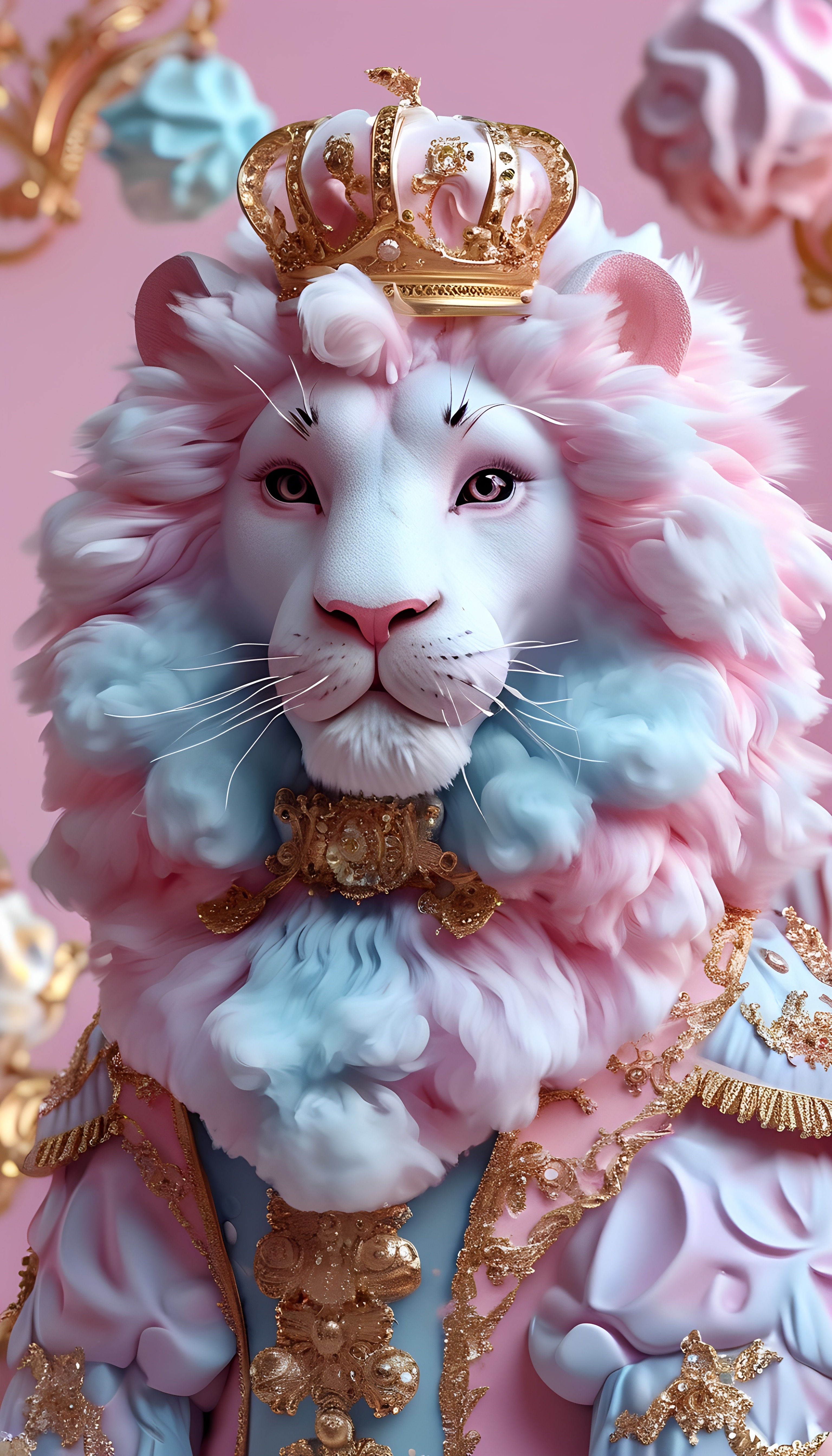 Regal Pastel Lion Dreamy Sky 4