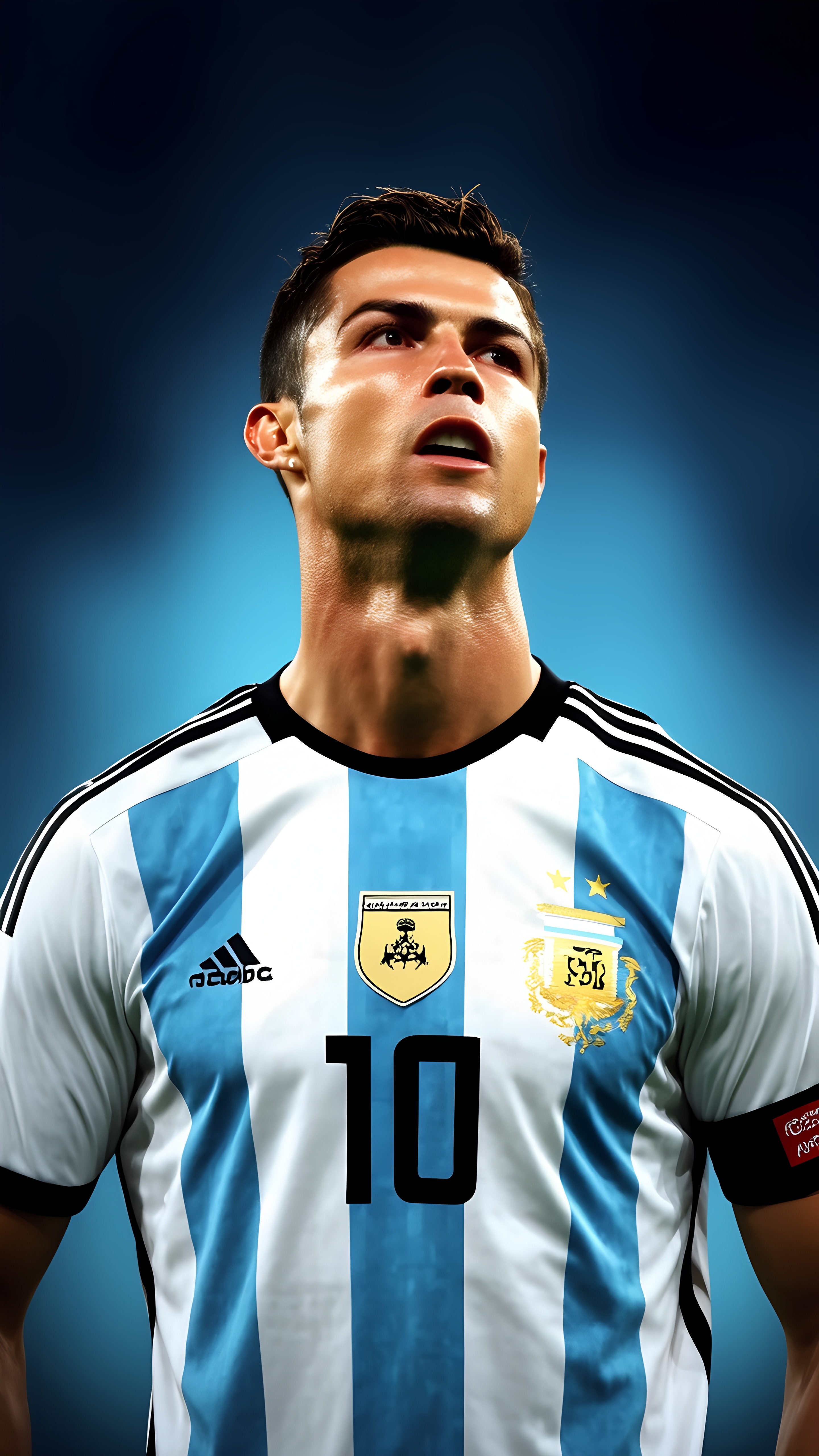 Ronaldo In Argentina Football Jersey