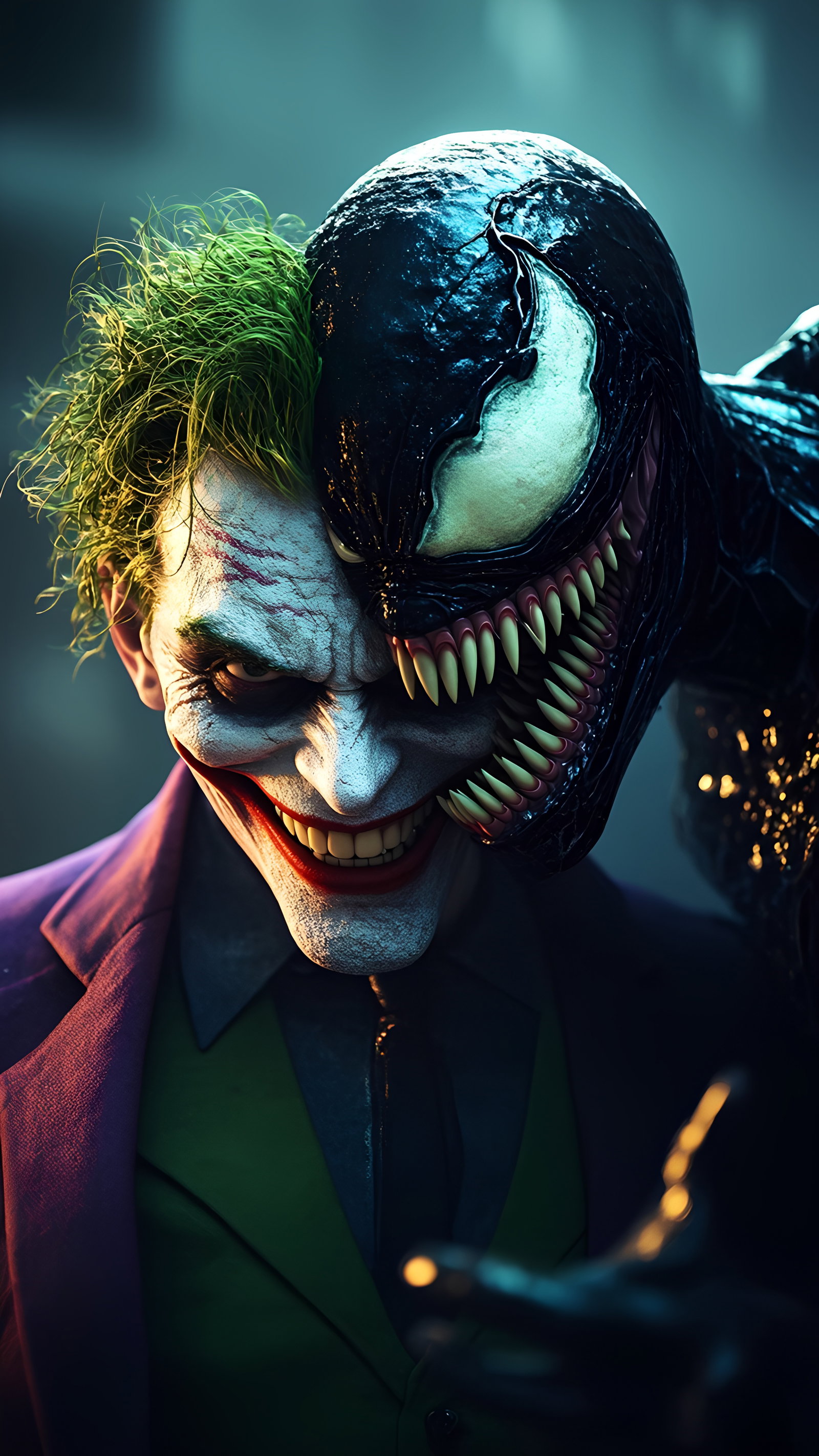 Split Face Joker Venom Character 2