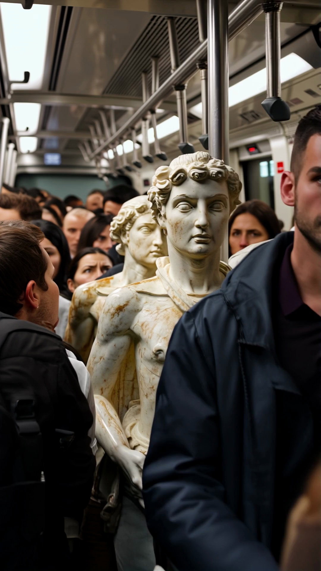 Statues Commuting Subway Video 2 Thumbnail