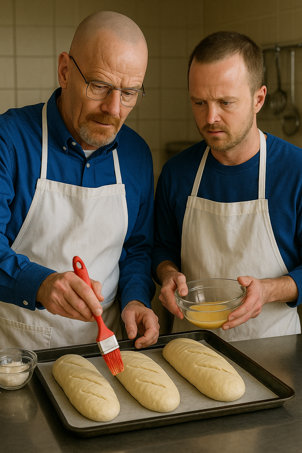 Breaking Bad Walter White Jesse Pinkman Baking Bread