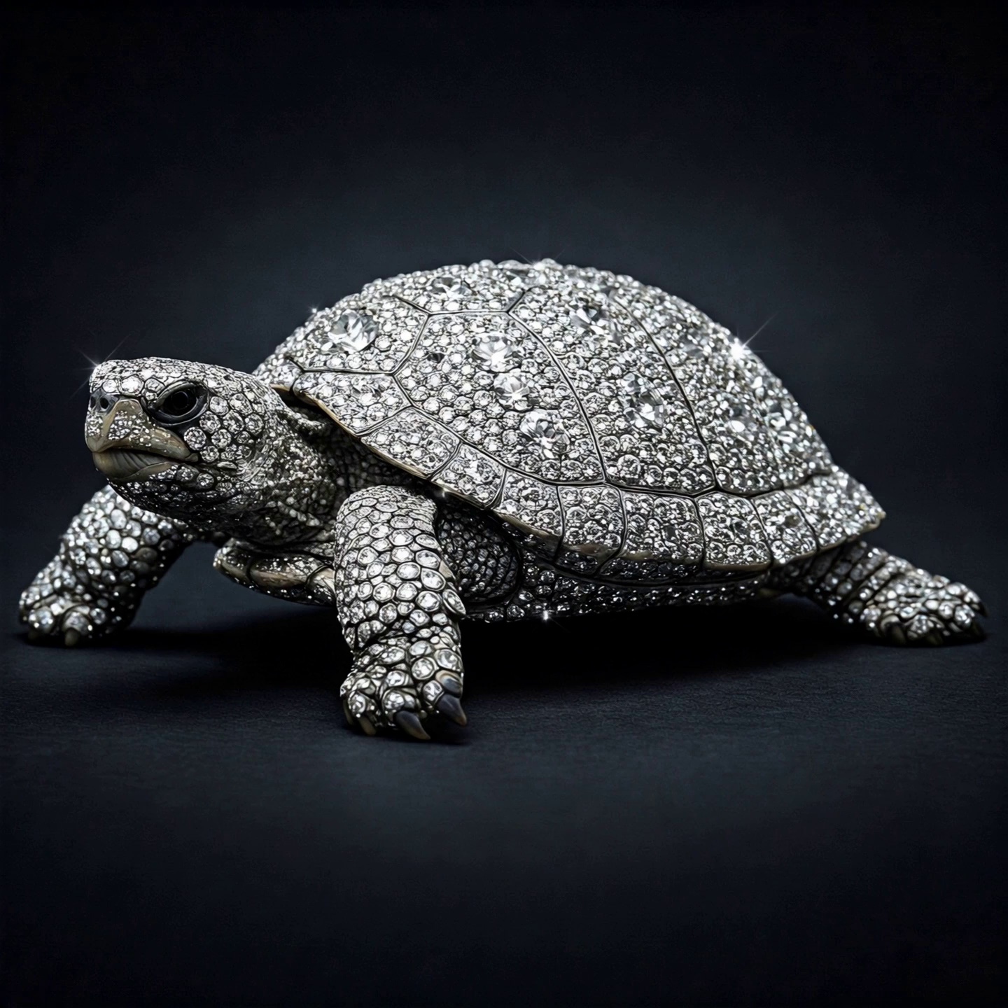 Diamond Encrusted Turtle Luxury Animal Closeup Video 1 – video thumbnail