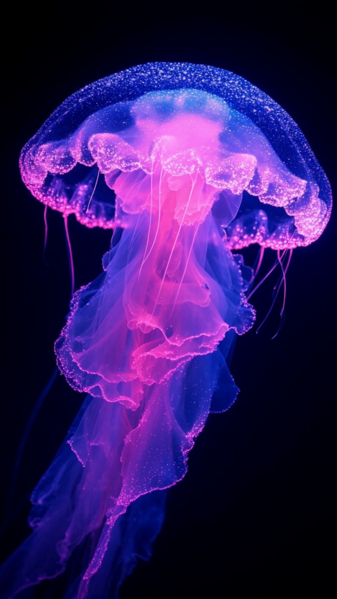 Glowing Jellyfish Deep Ocean Video 1 – video thumbnail