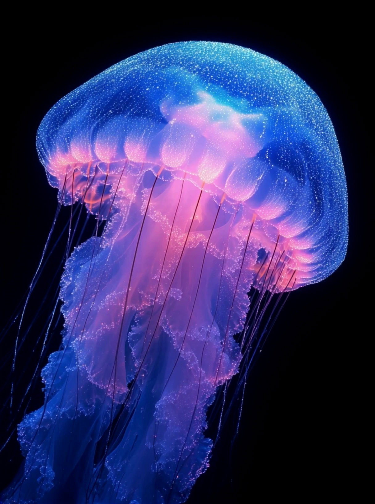 Glowing Jellyfish Deep Ocean Video 3 Thumbnail
