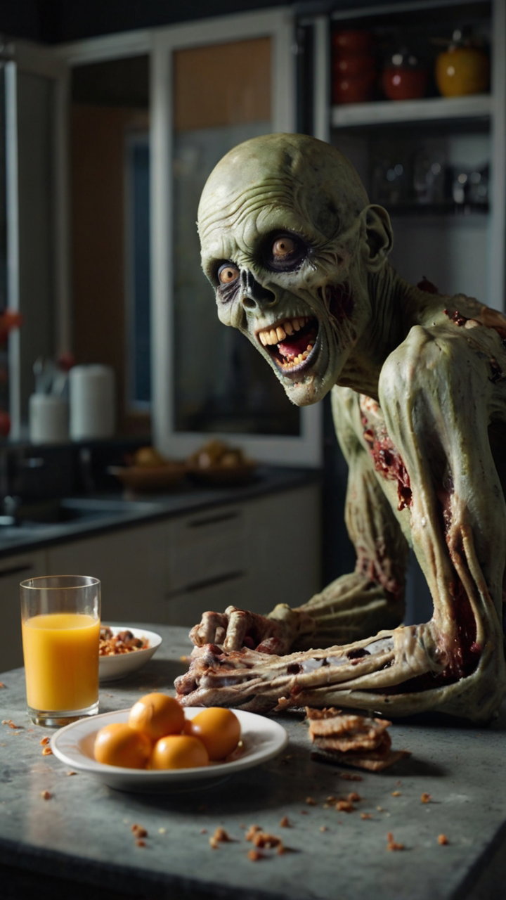 Happy Zombies Breakfast Kitchen 2