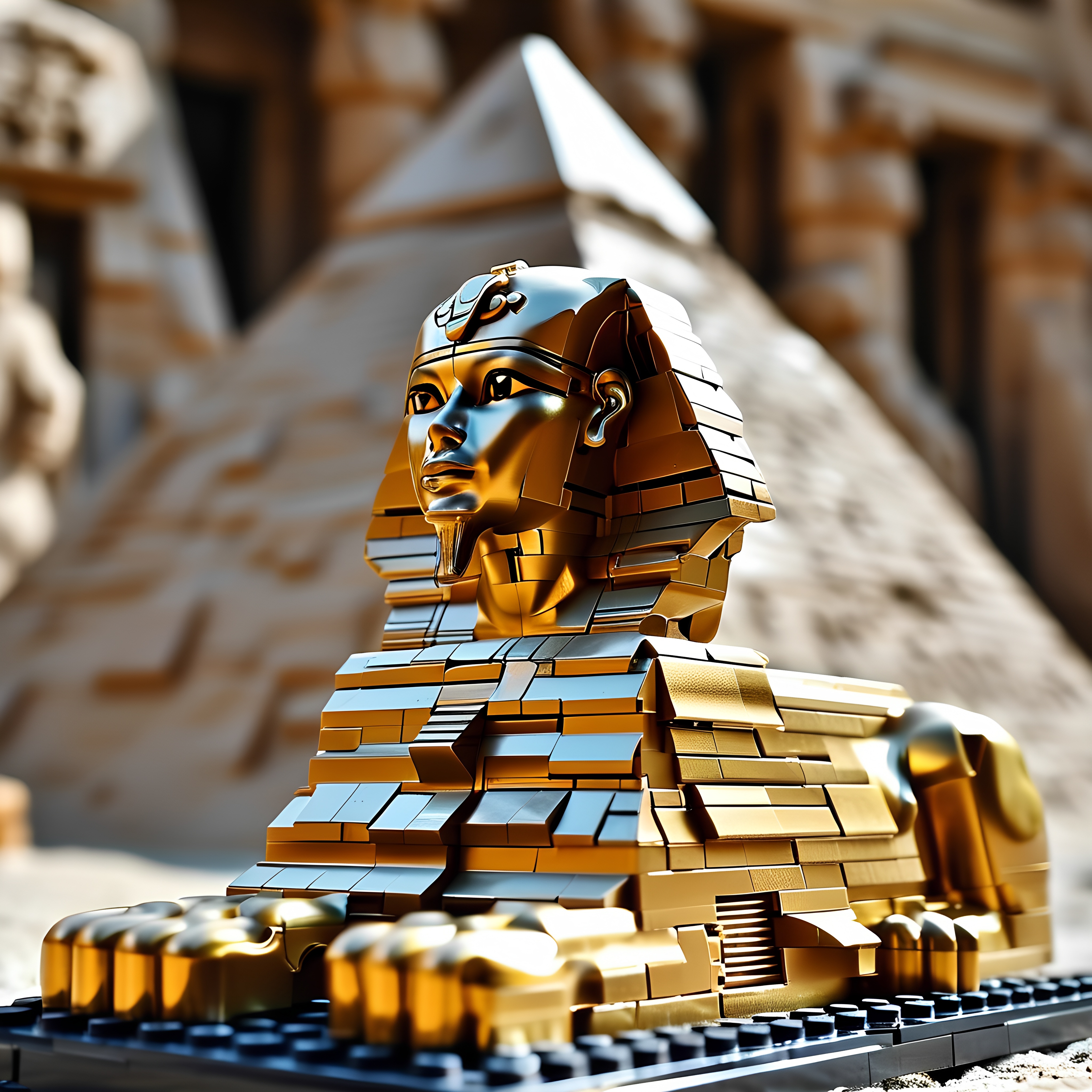 Lego Great Sphinx Egyptian Pyramid