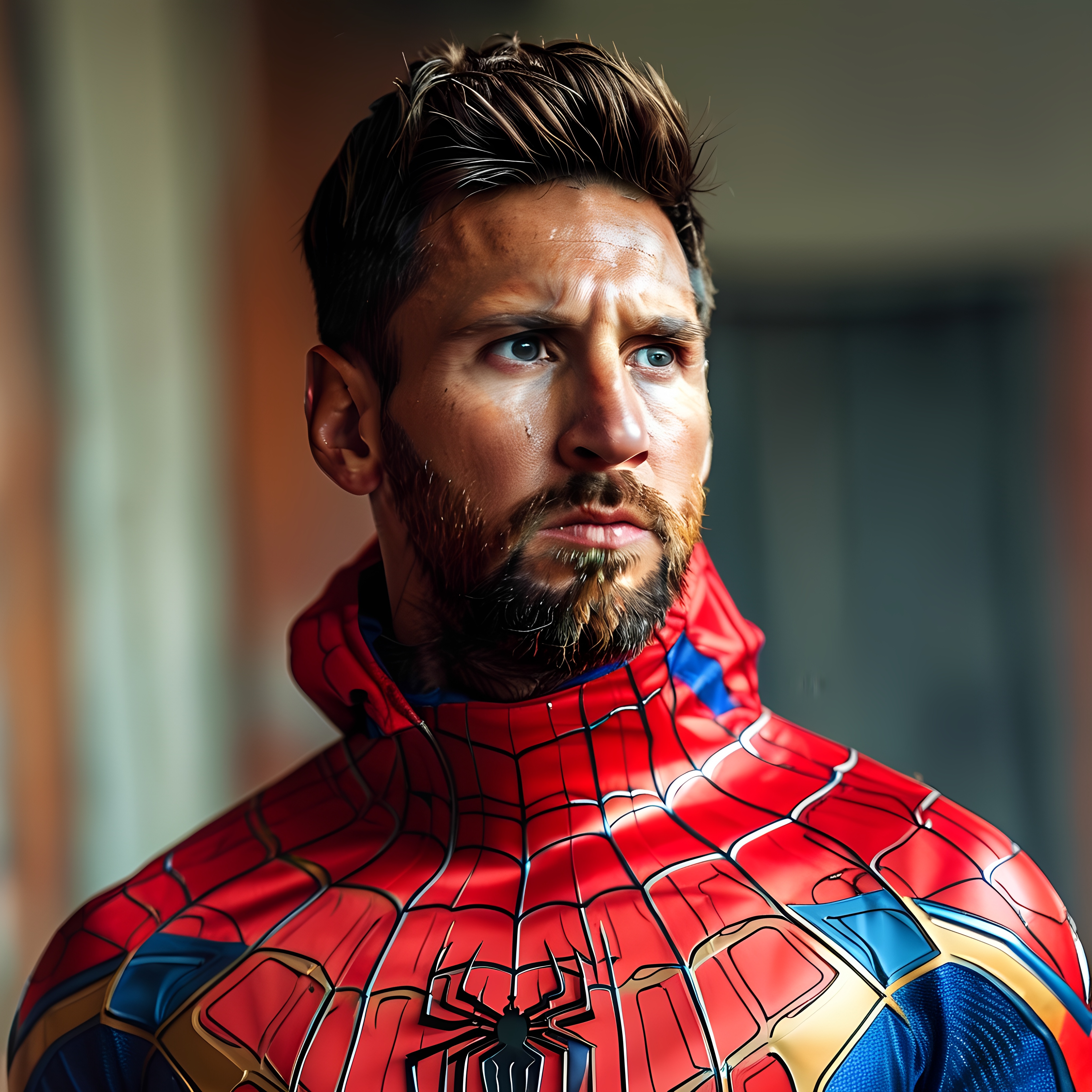 Lionel Messi Spiderman Suit 1