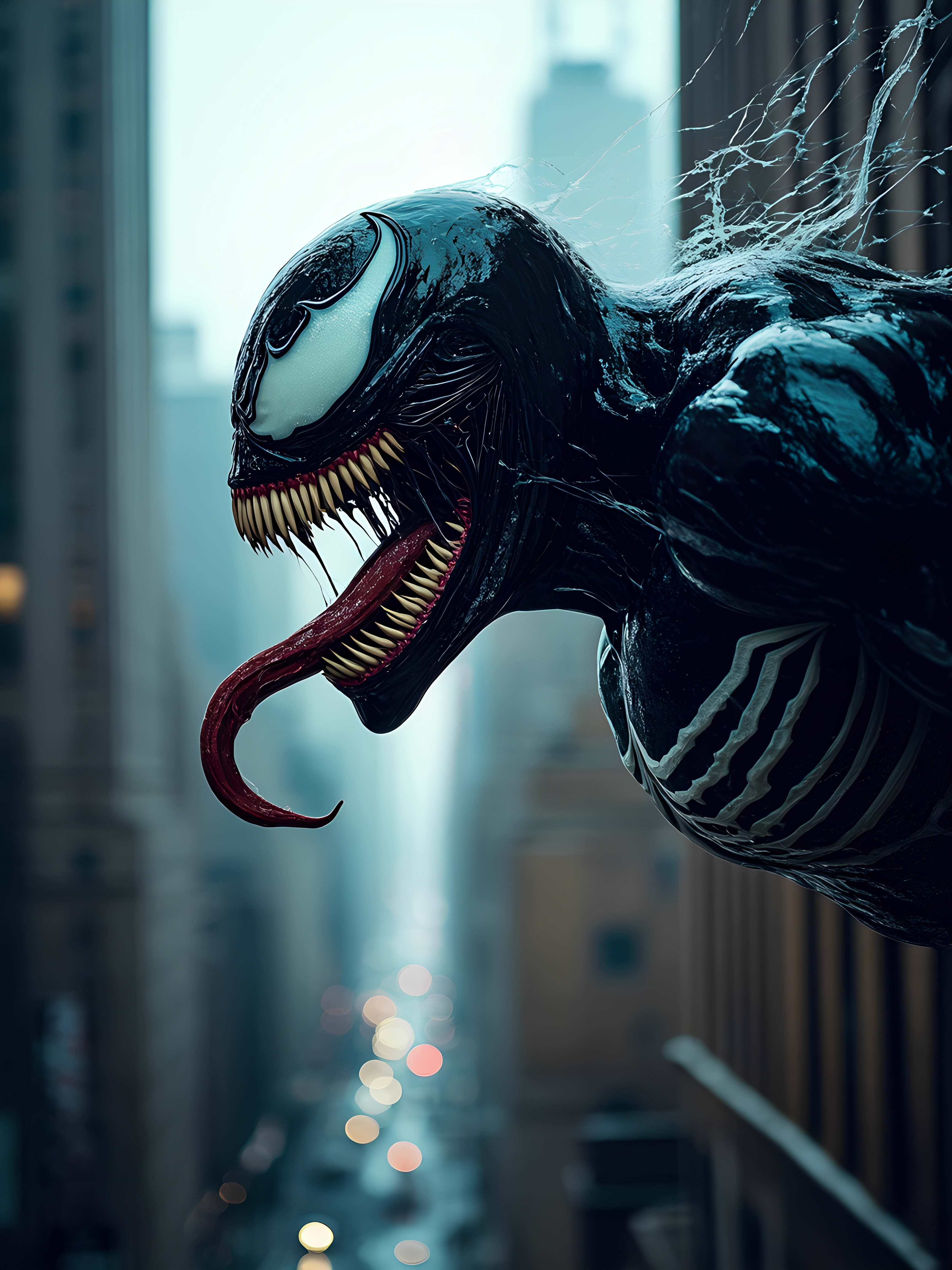 Muscular Venom Side Profile In City 1