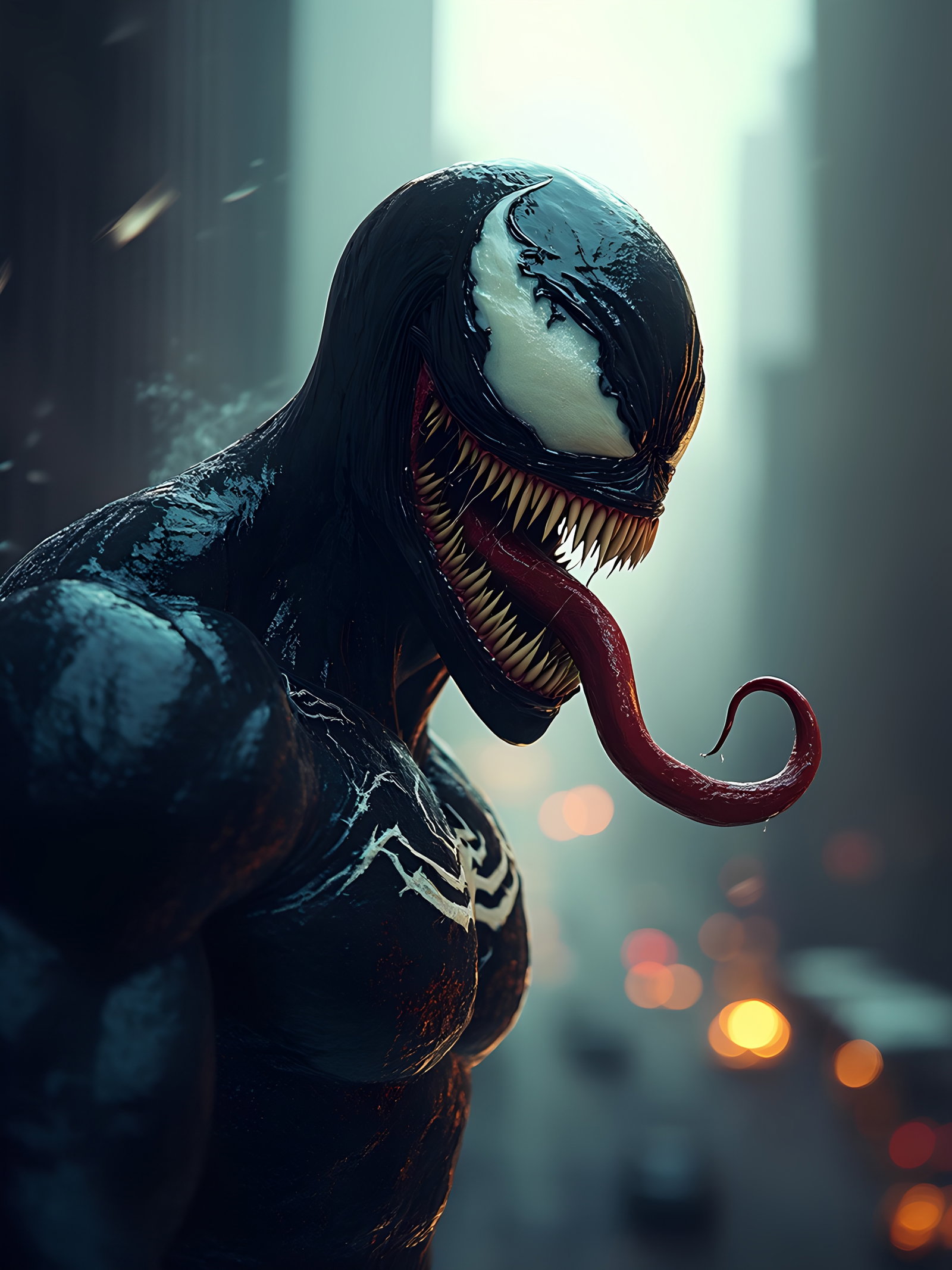 Muscular Venom Side Profile In City 3