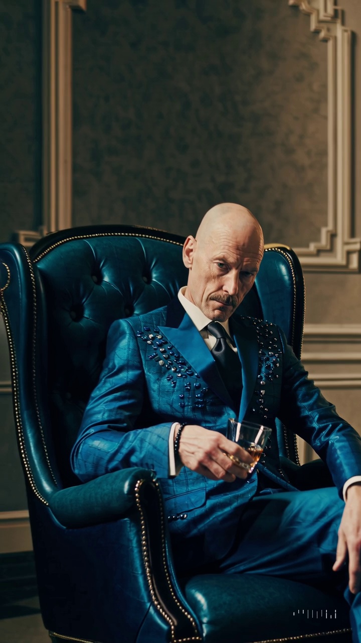Walter White Blue Suit Blue Diamonds Whiskey Glass Video 1 Thumbnail