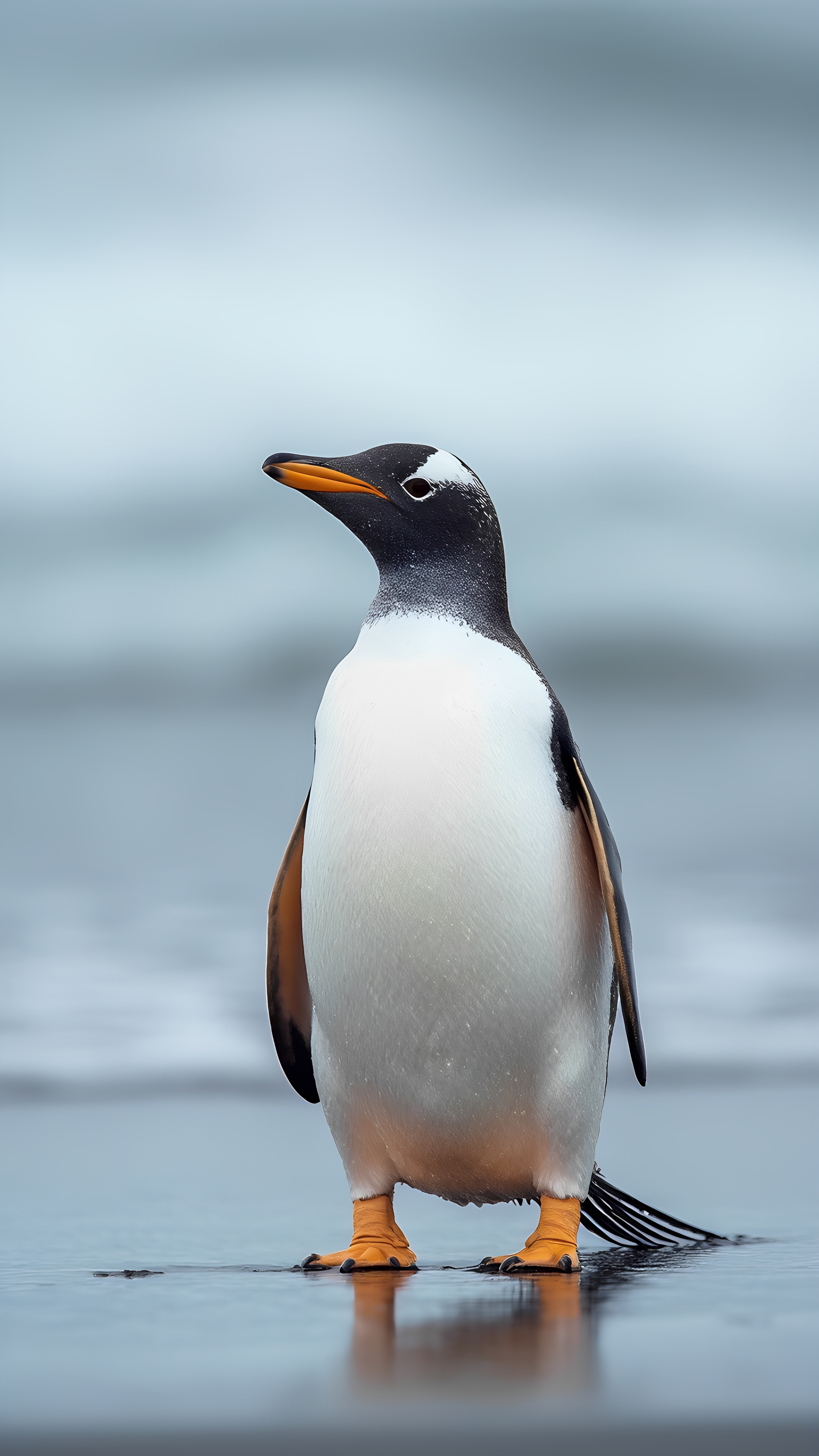 Beach Penguin Summer Scene 2