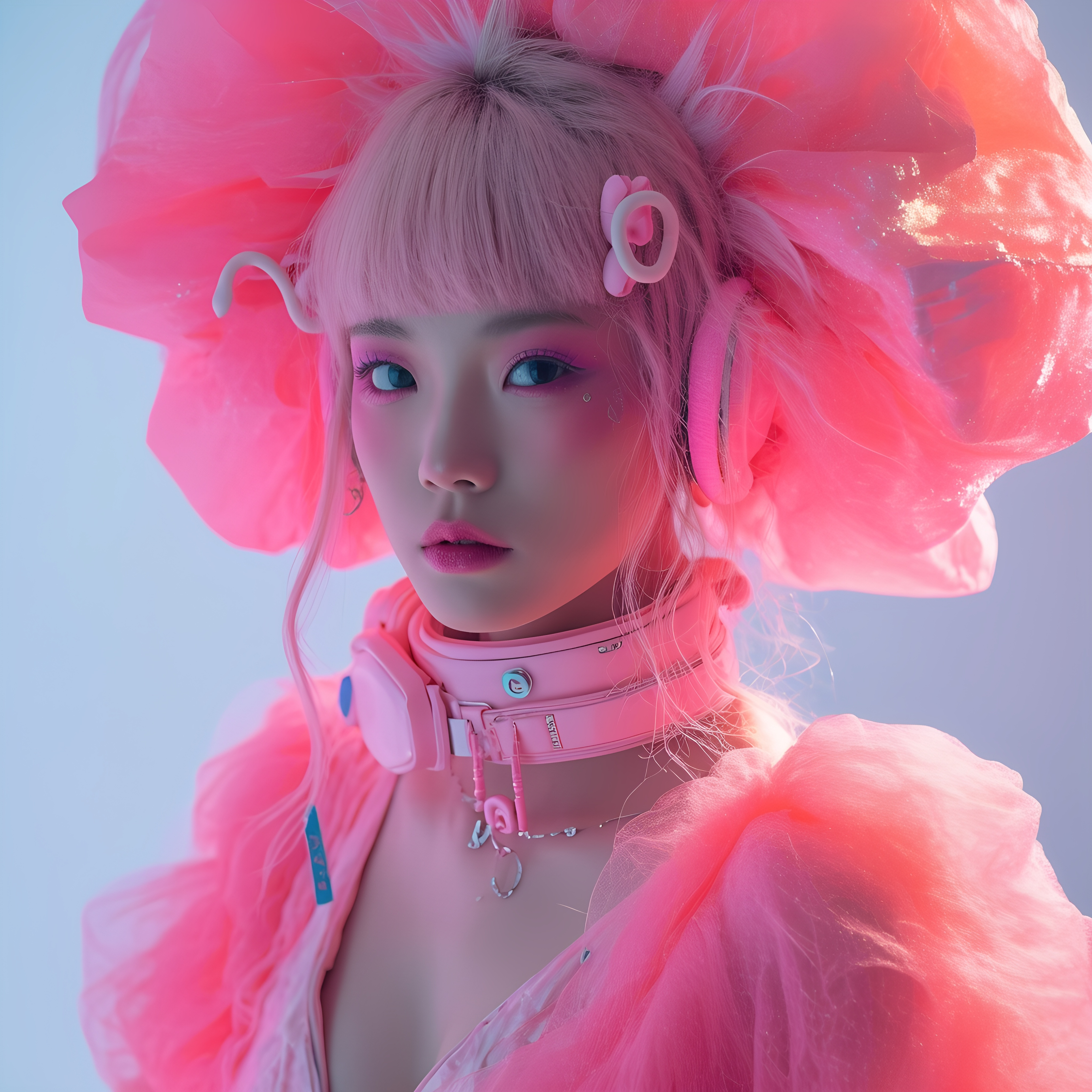 Futuristic Pink Fashion Harajuku Sci Fi Editorial Look 2