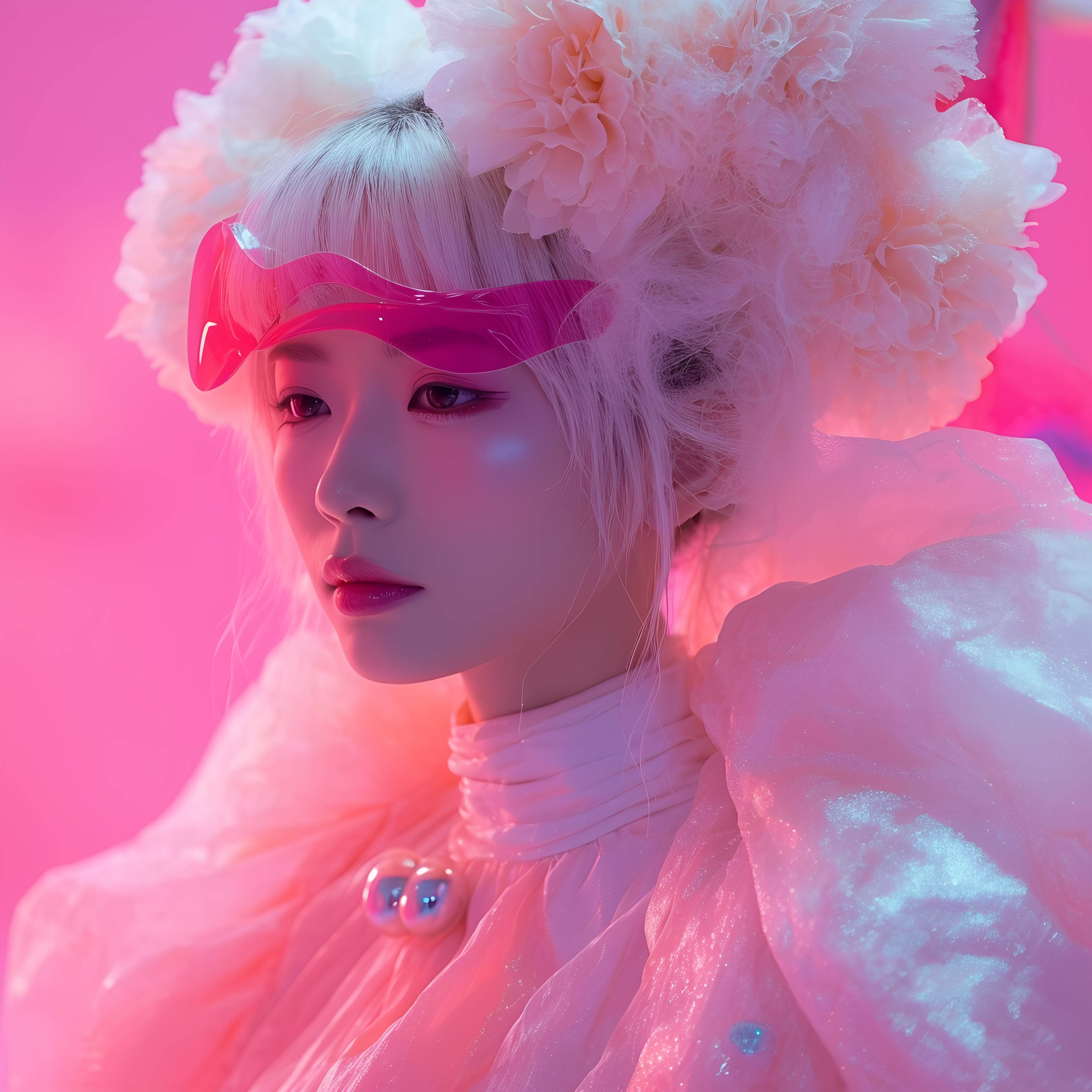 Futuristic Pink Fashion Harajuku Sci Fi Editorial Look 3