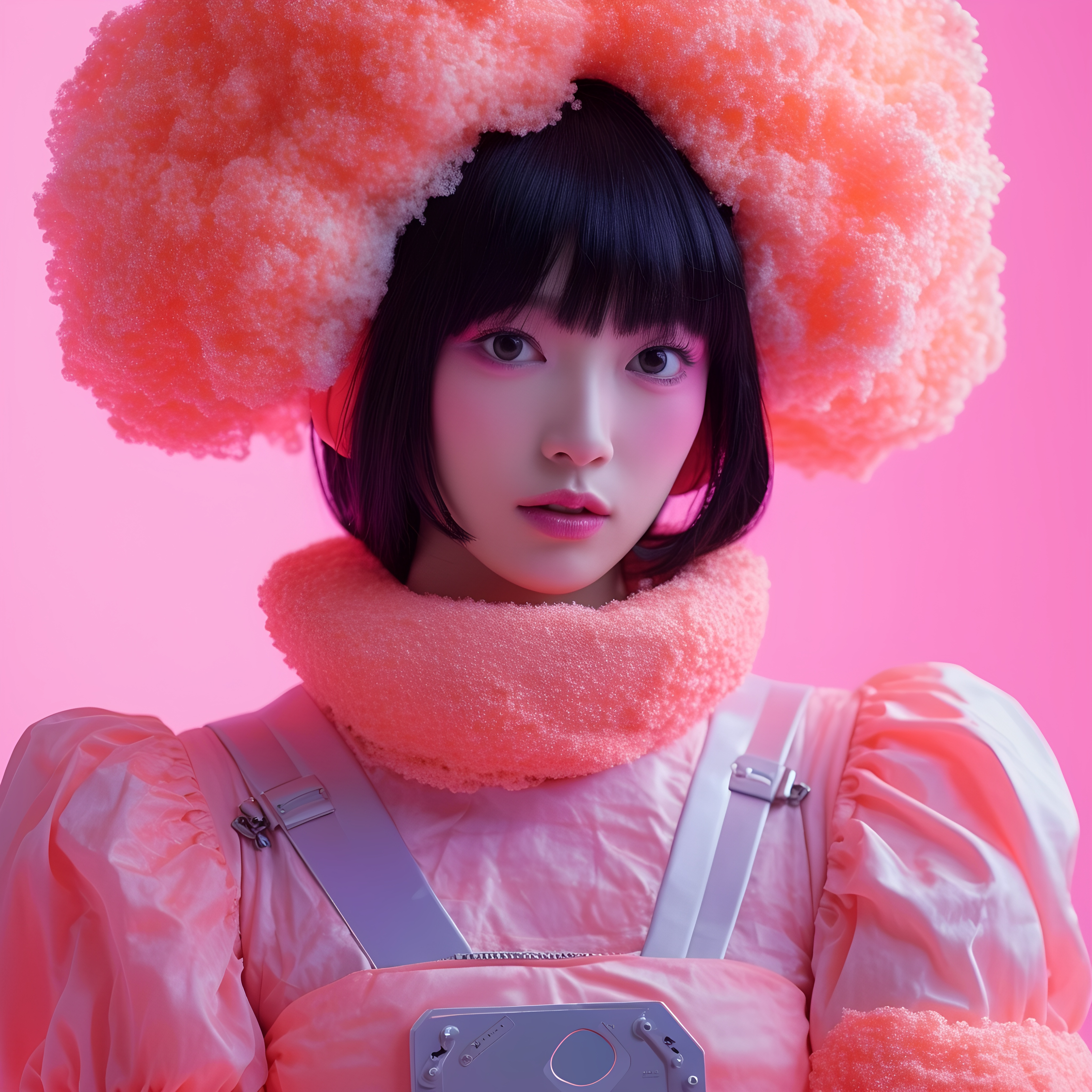 Futuristic Pink Fashion Harajuku Sci Fi Editorial Look 4