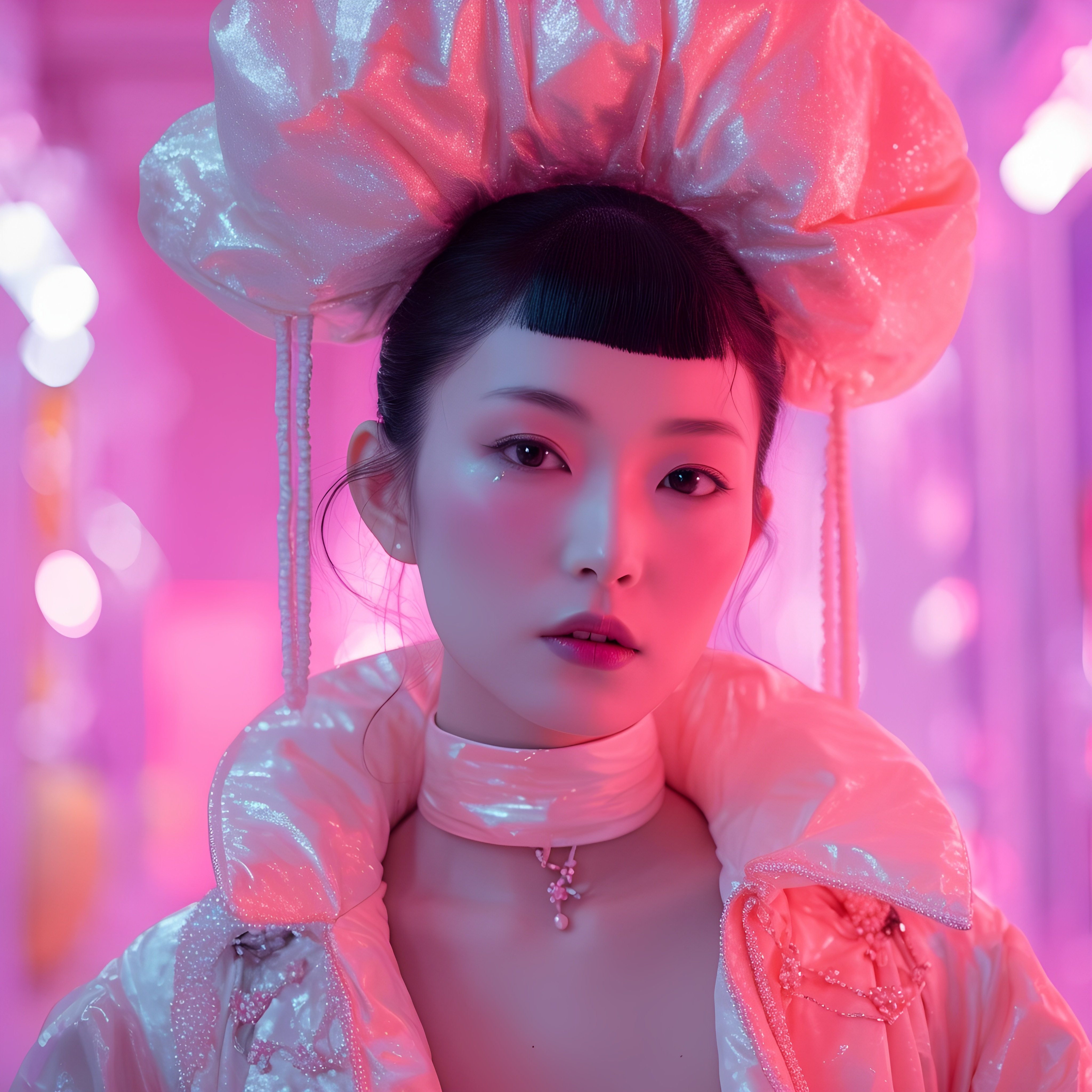 Futuristic Pink Fashion Harajuku Sci Fi Editorial Look 5