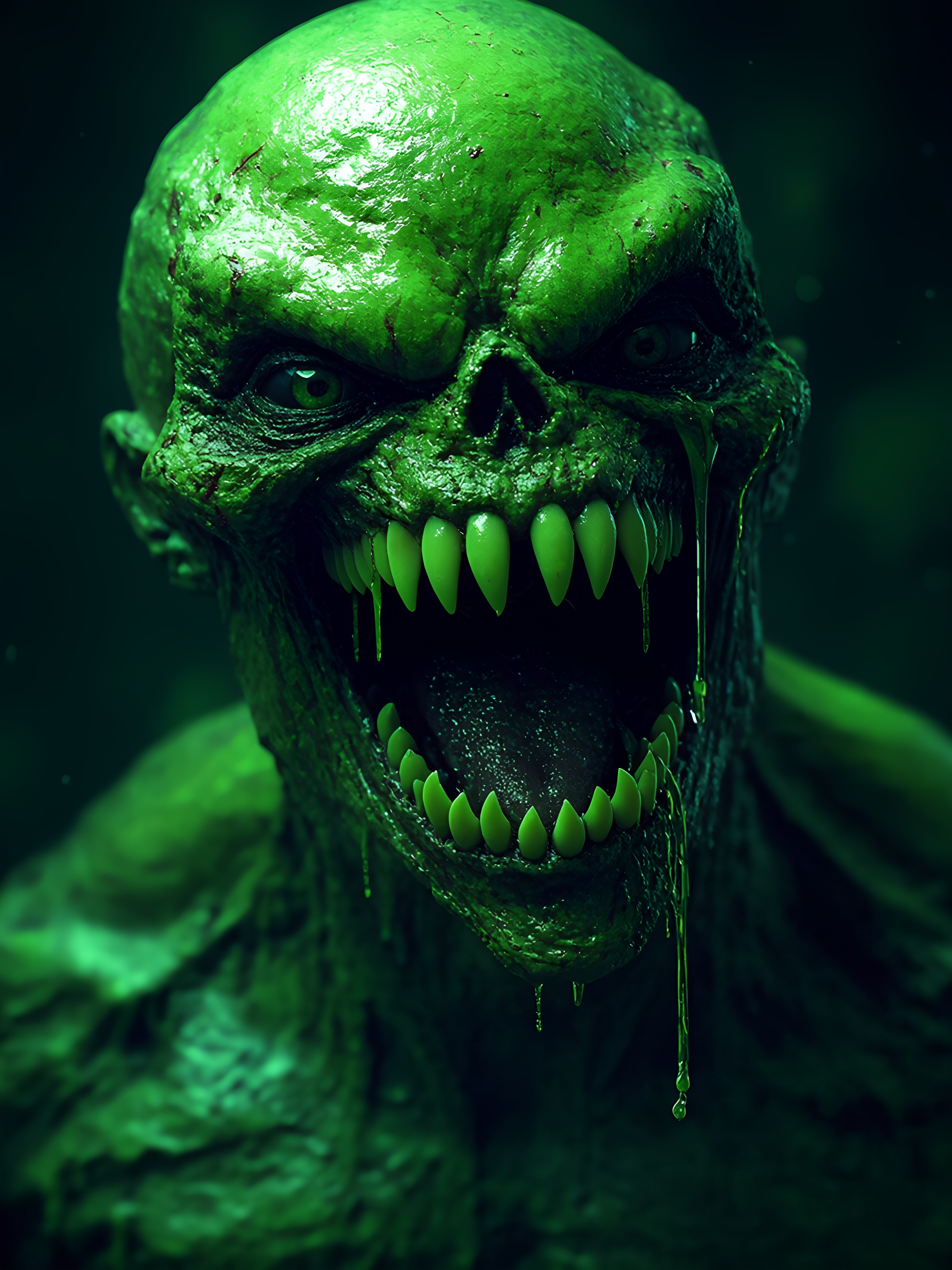 Green Mutant Creature Toxic Slime 1