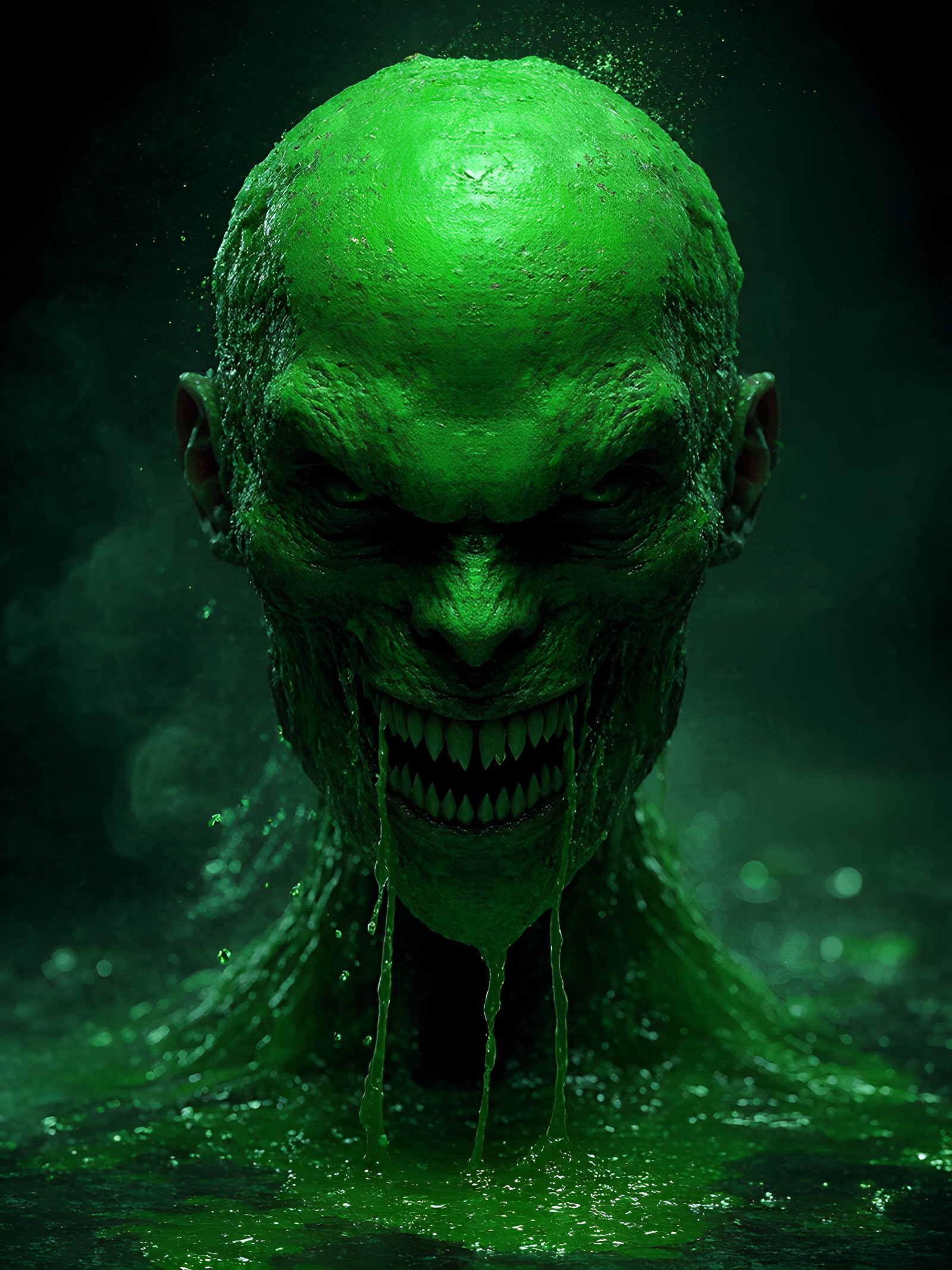 Green Mutant Creature Toxic Slime 2