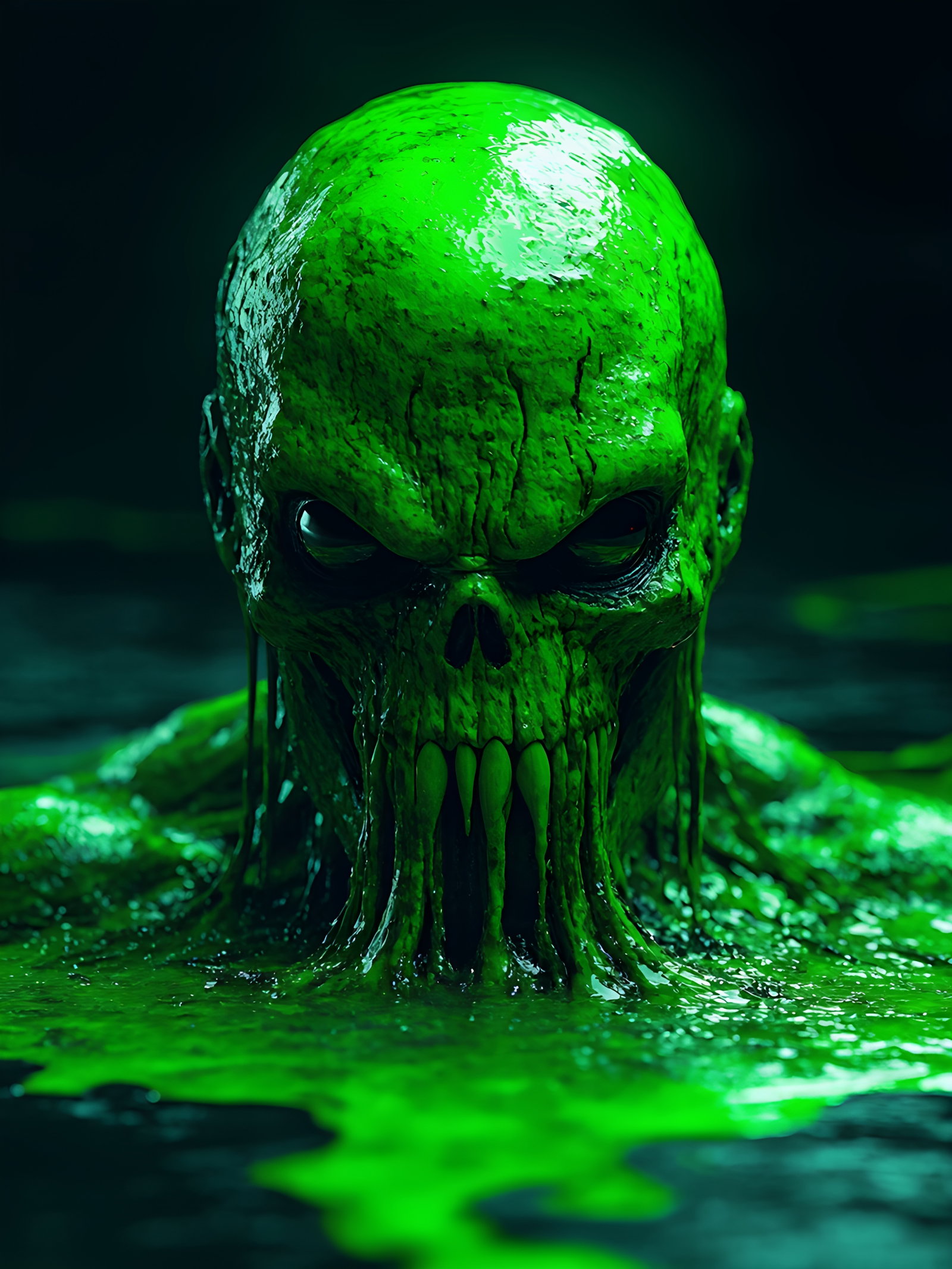 Green Mutant Creature Toxic Slime 3