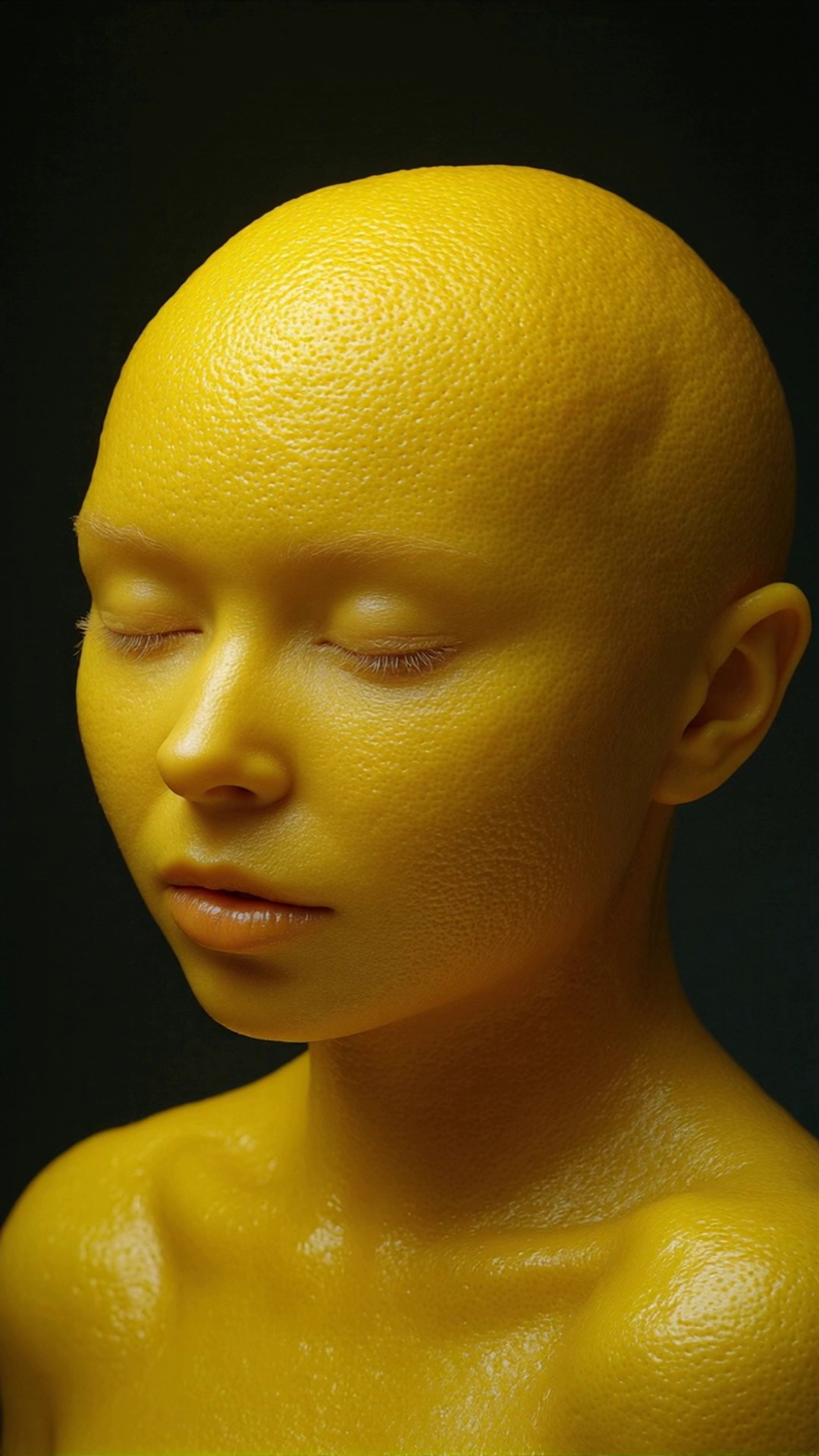 Human Lemon Peel Split Head Lemon Juice Flow Video – video thumbnail