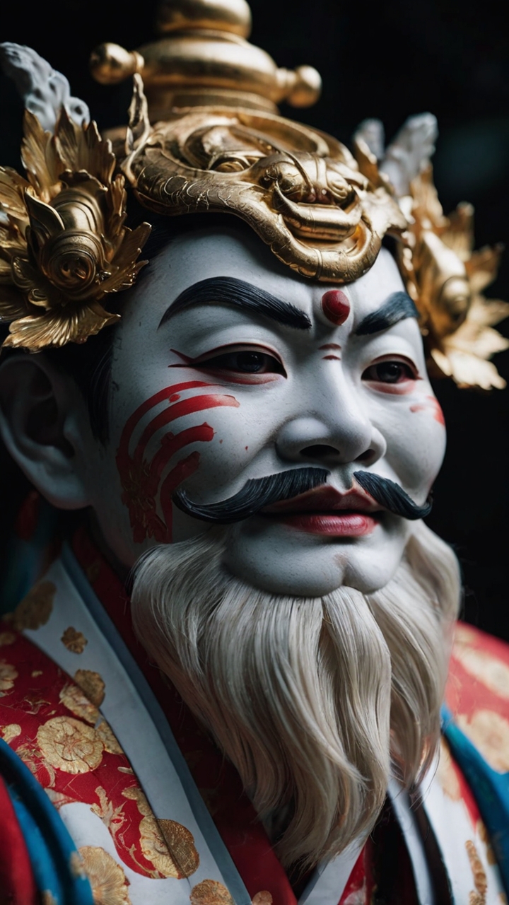 Japanese Mythological Gods Closeup 1