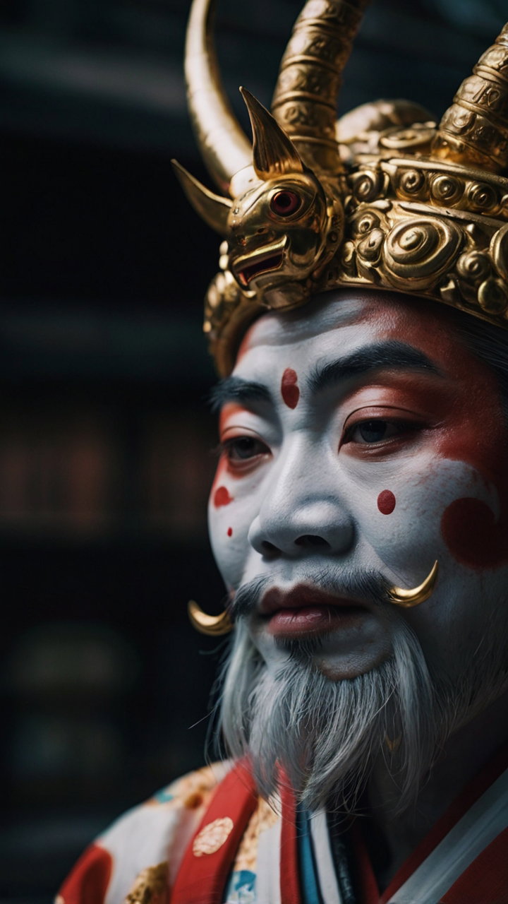 Japanese Mythological Gods Closeup 3
