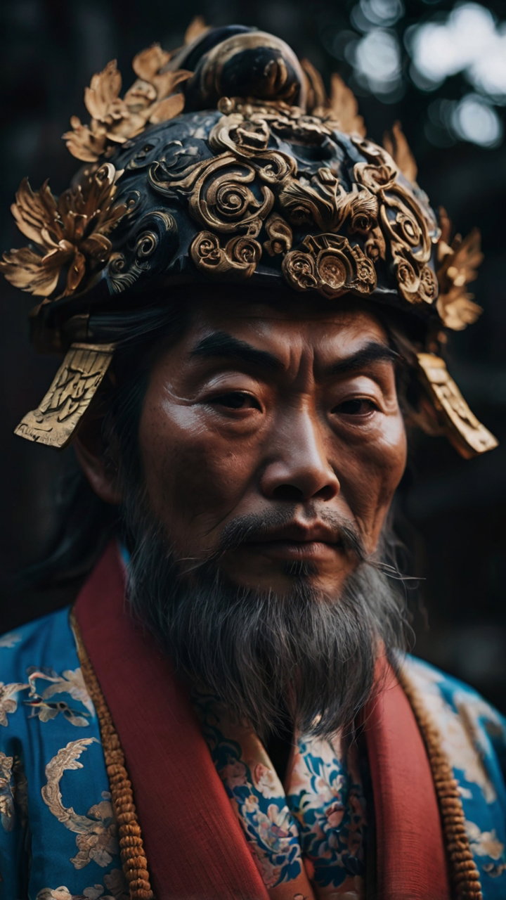 Japanese Mythological Gods Closeup 4