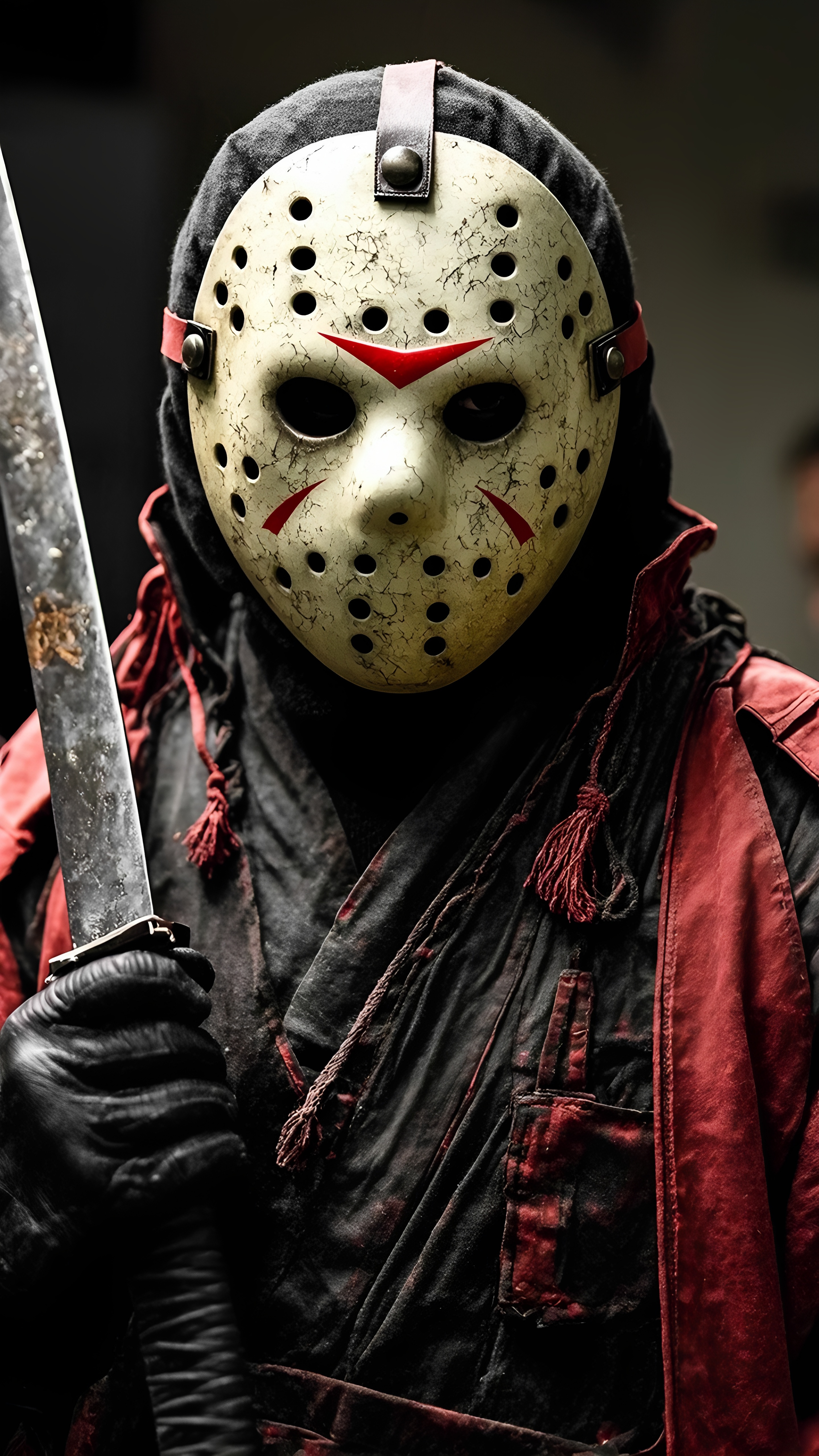 Jason Voorhees Samurai Warrior Hockey Mask Horror Fusion 2