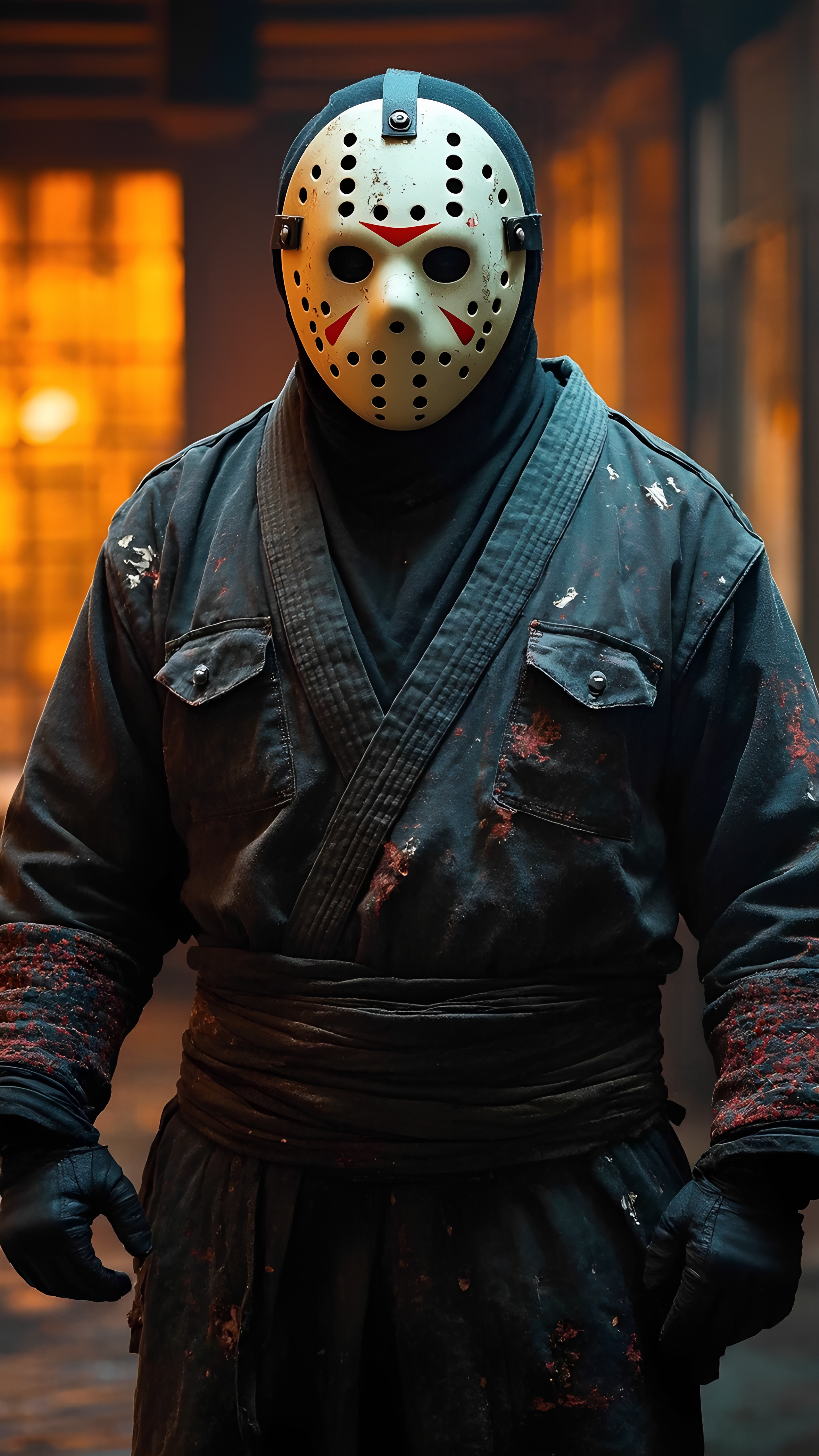 Jason Voorhees Samurai Warrior Hockey Mask Horror Fusion 3