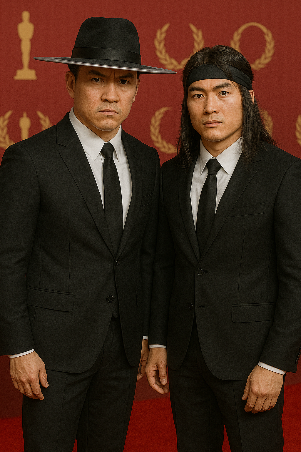 Liu Kang Kung Lao Black Suits Red Carpet