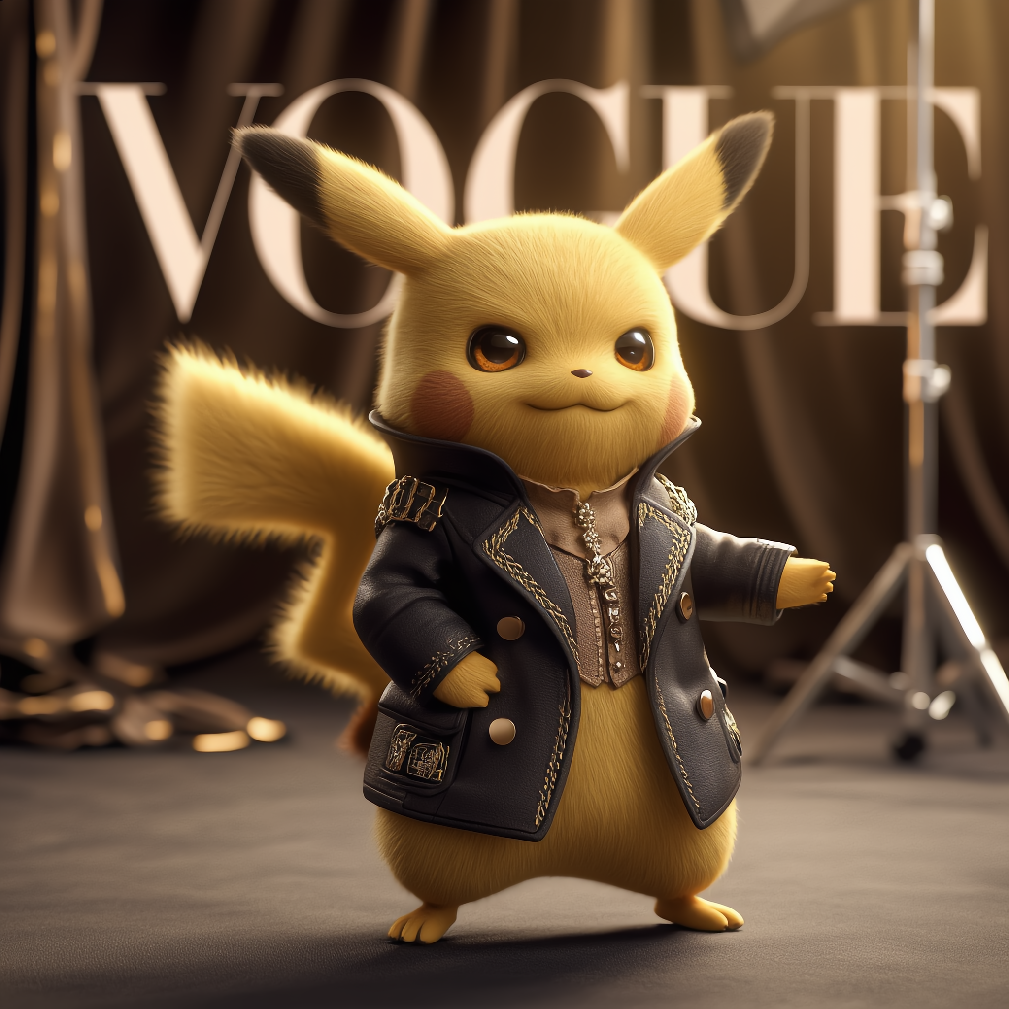 Pikachu Highfashion Vogue Cover 1