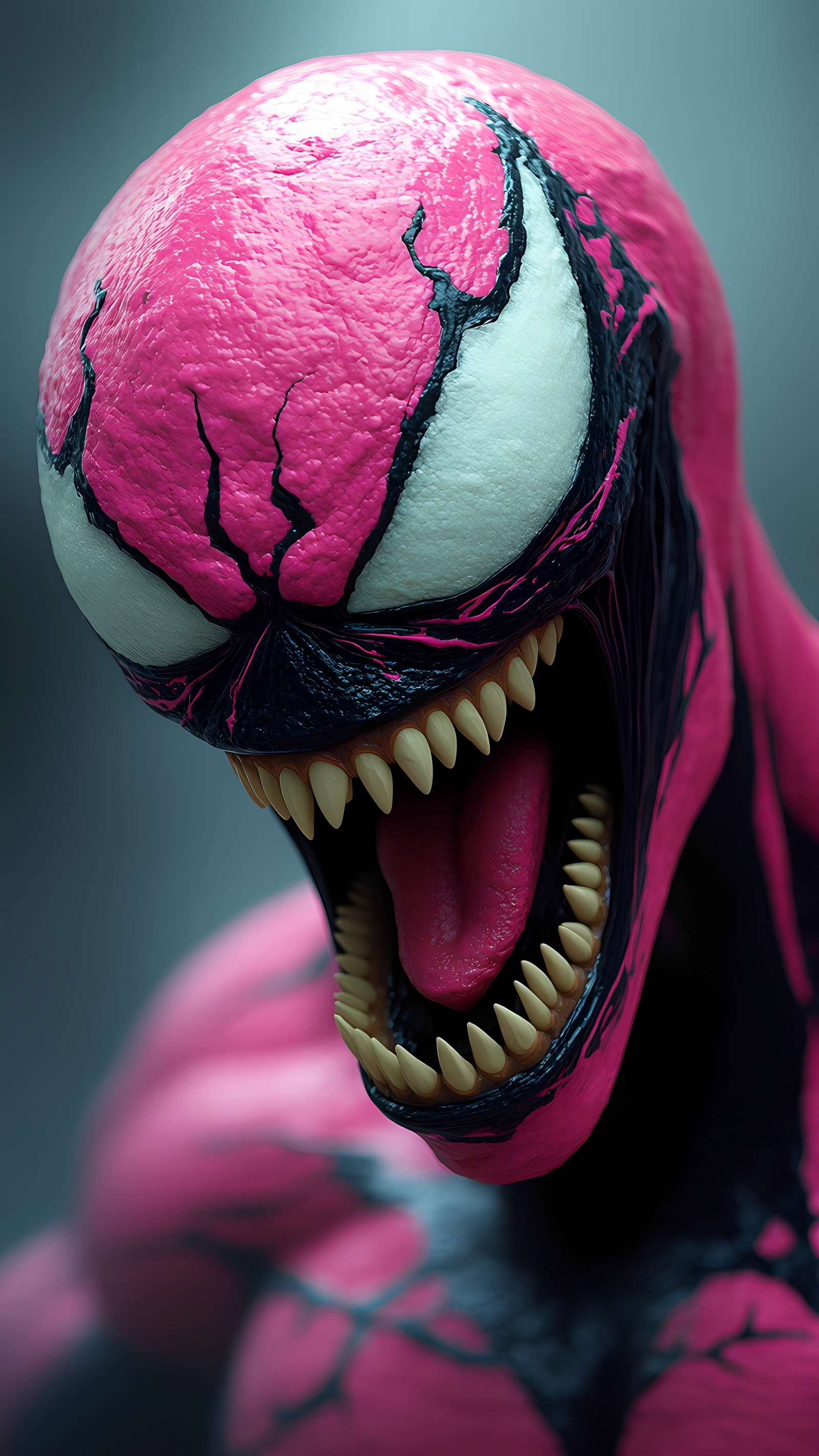 Pink Venom Symbiote Character Close Up 3