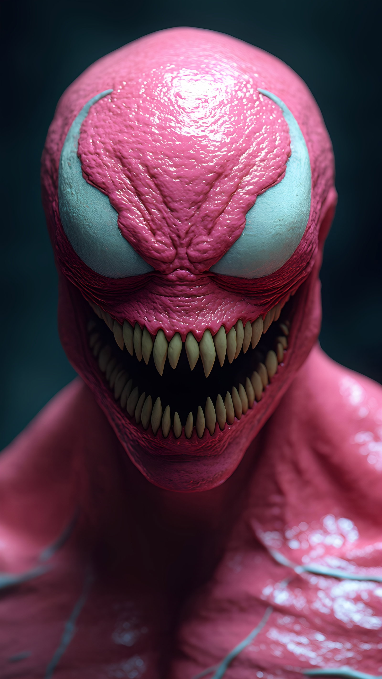 Pink Venom Symbiote Character Close Up 4