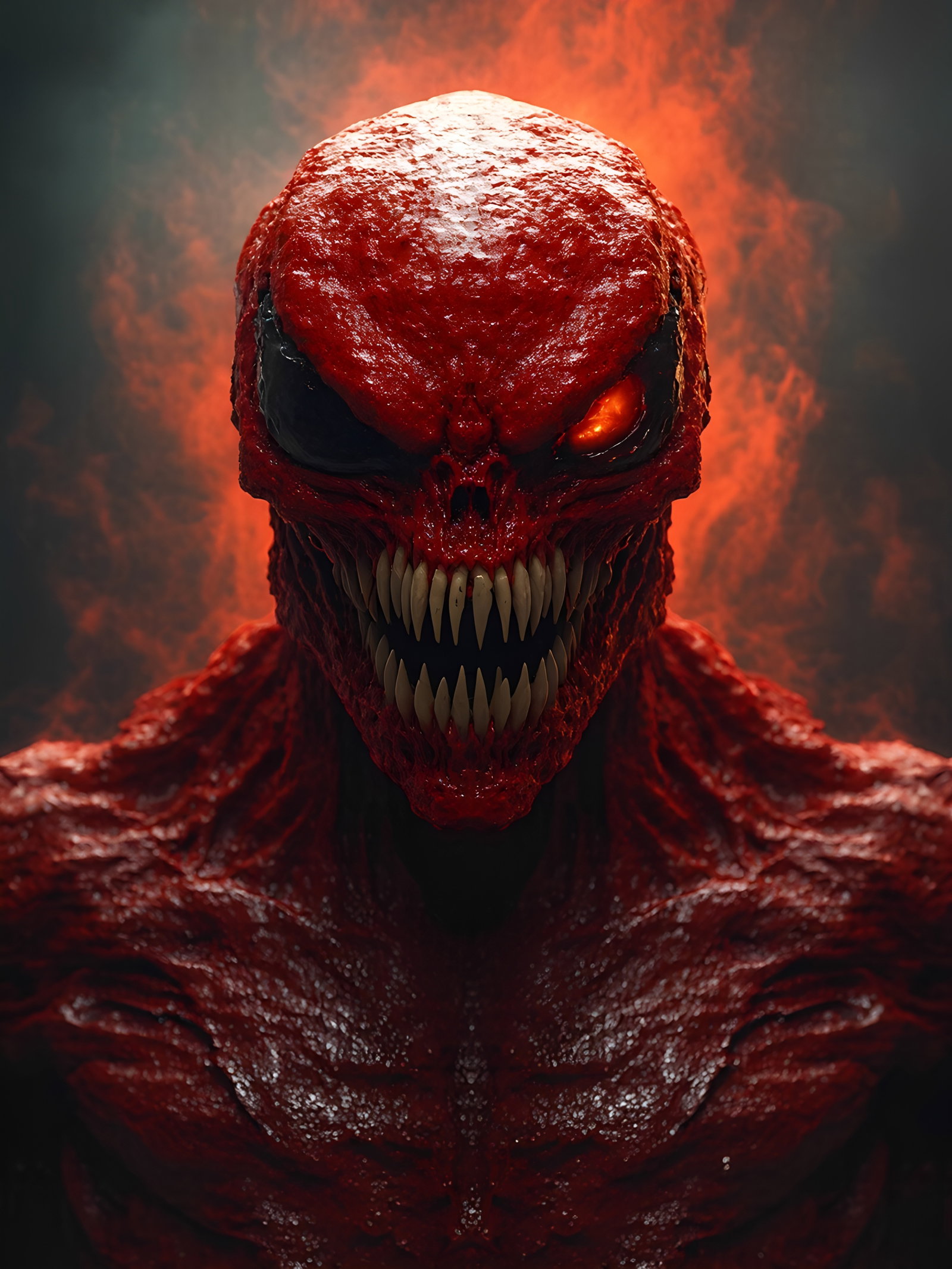 Red Skinned Humanoid Demon 4
