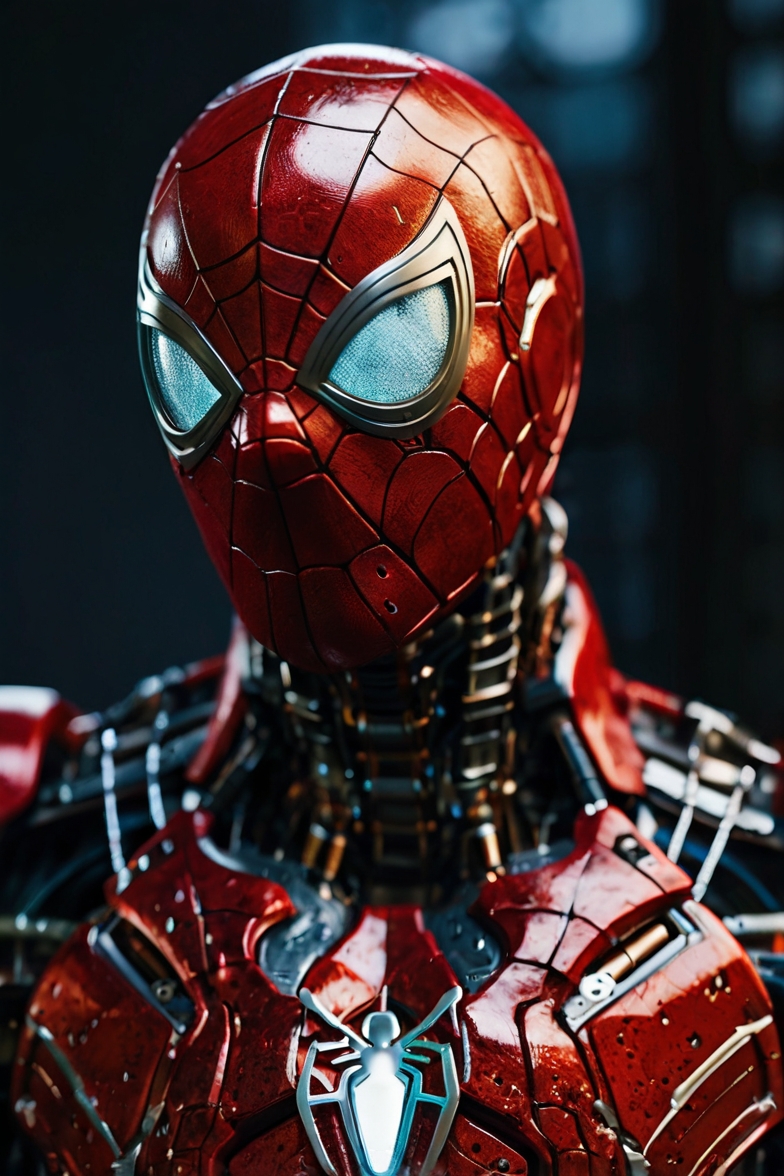 Robotic Spiderman Hyperrealistic Armor 1