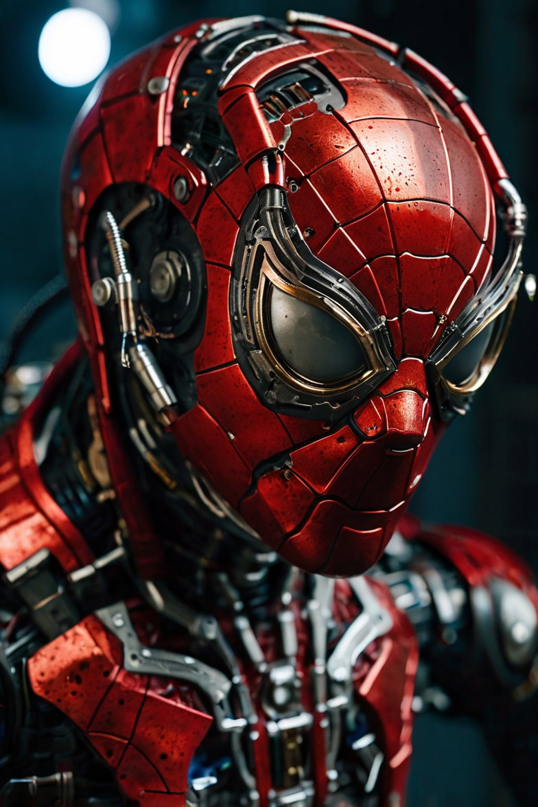 Robotic Spiderman Hyperrealistic Armor 2