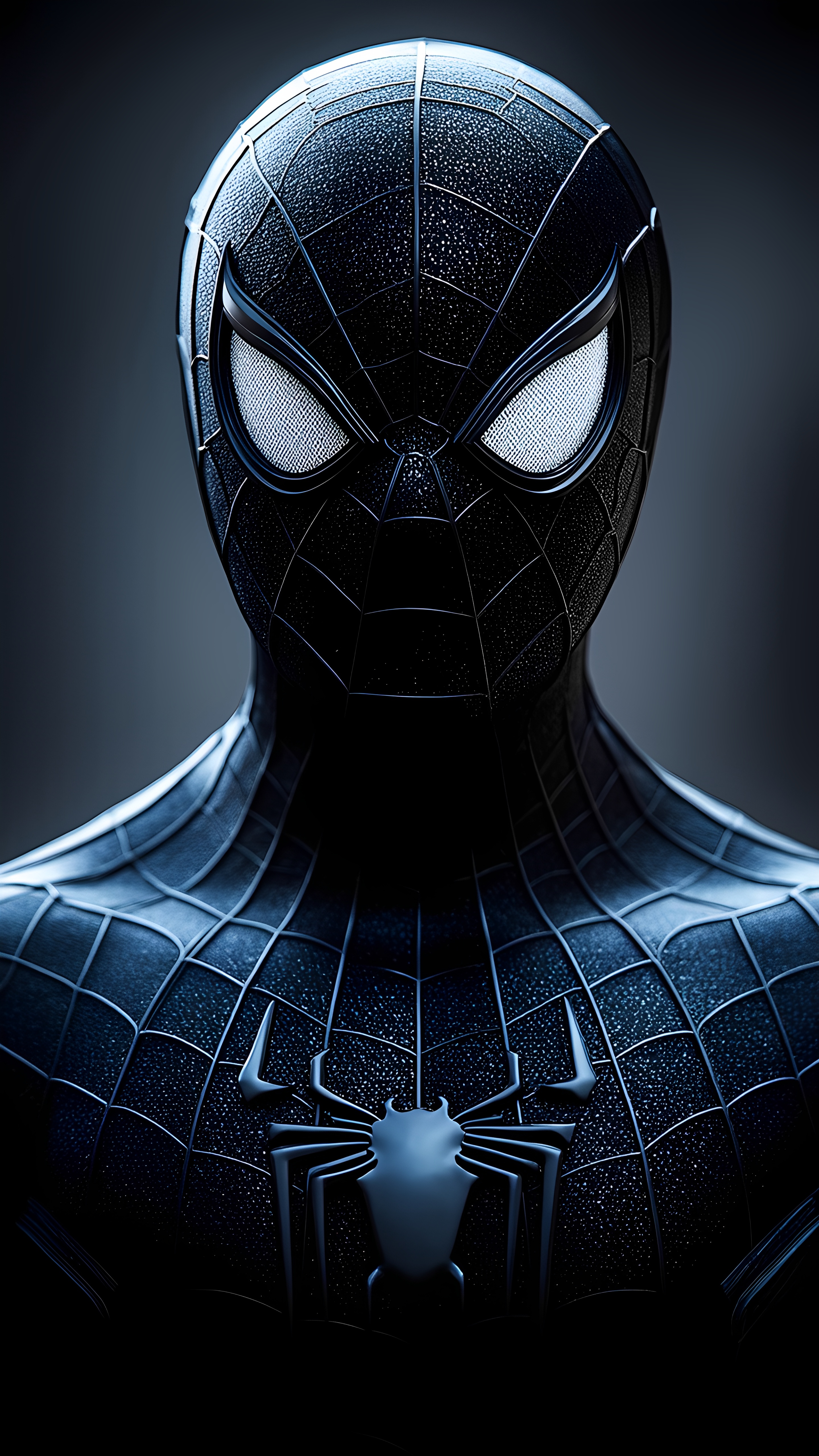 Spider Man Black Suit Closeup 3