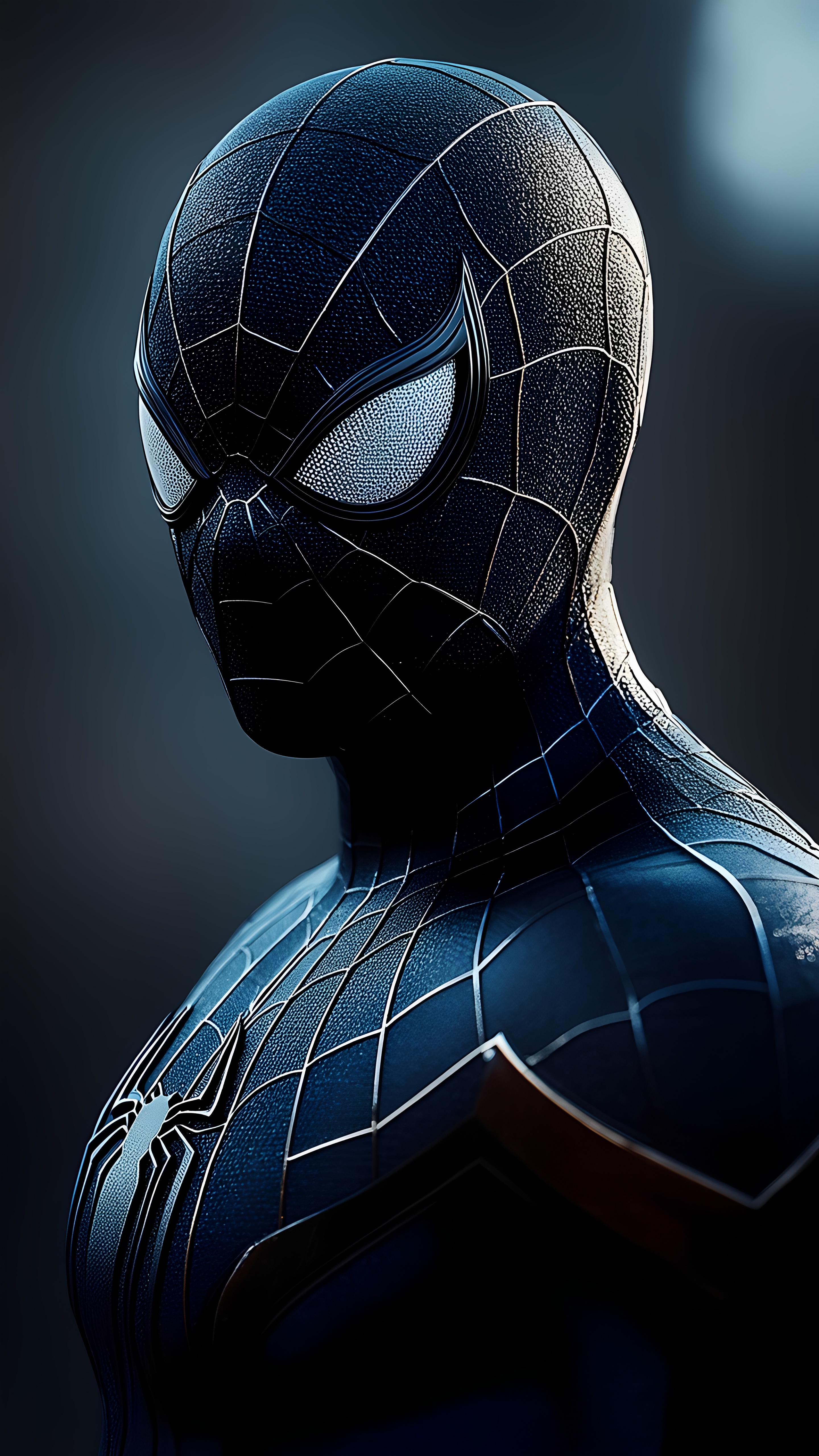 Spider Man Black Suit Closeup 4