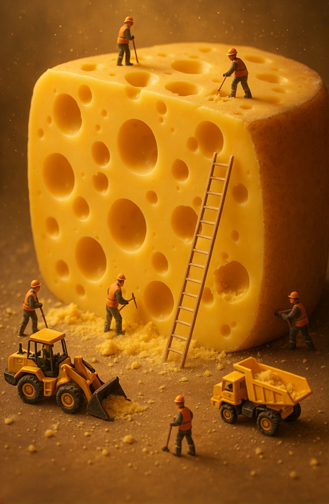Swiss Cheese Construction Mini Workers Video – video thumbnail